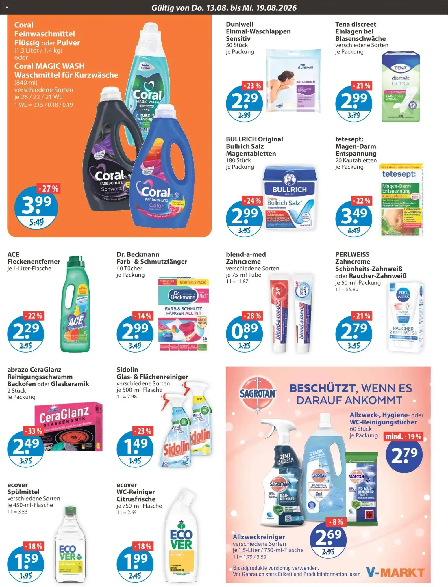 Angebote V-Markt Angebote (ab 13.08.2026) von 13. August bis 19. August 2026 - Prospekt seite 10