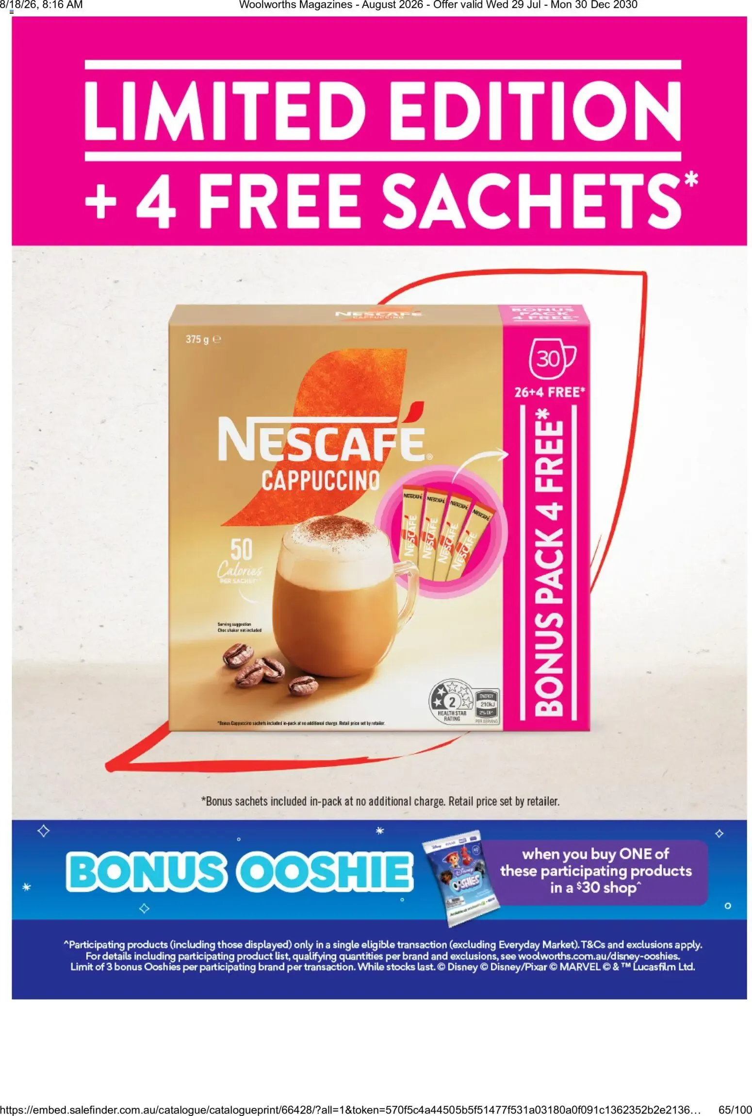Woolworths Fresh Ideas - August 2026 - Catalogue valid from 29 July to 30 December 2030 - page 65