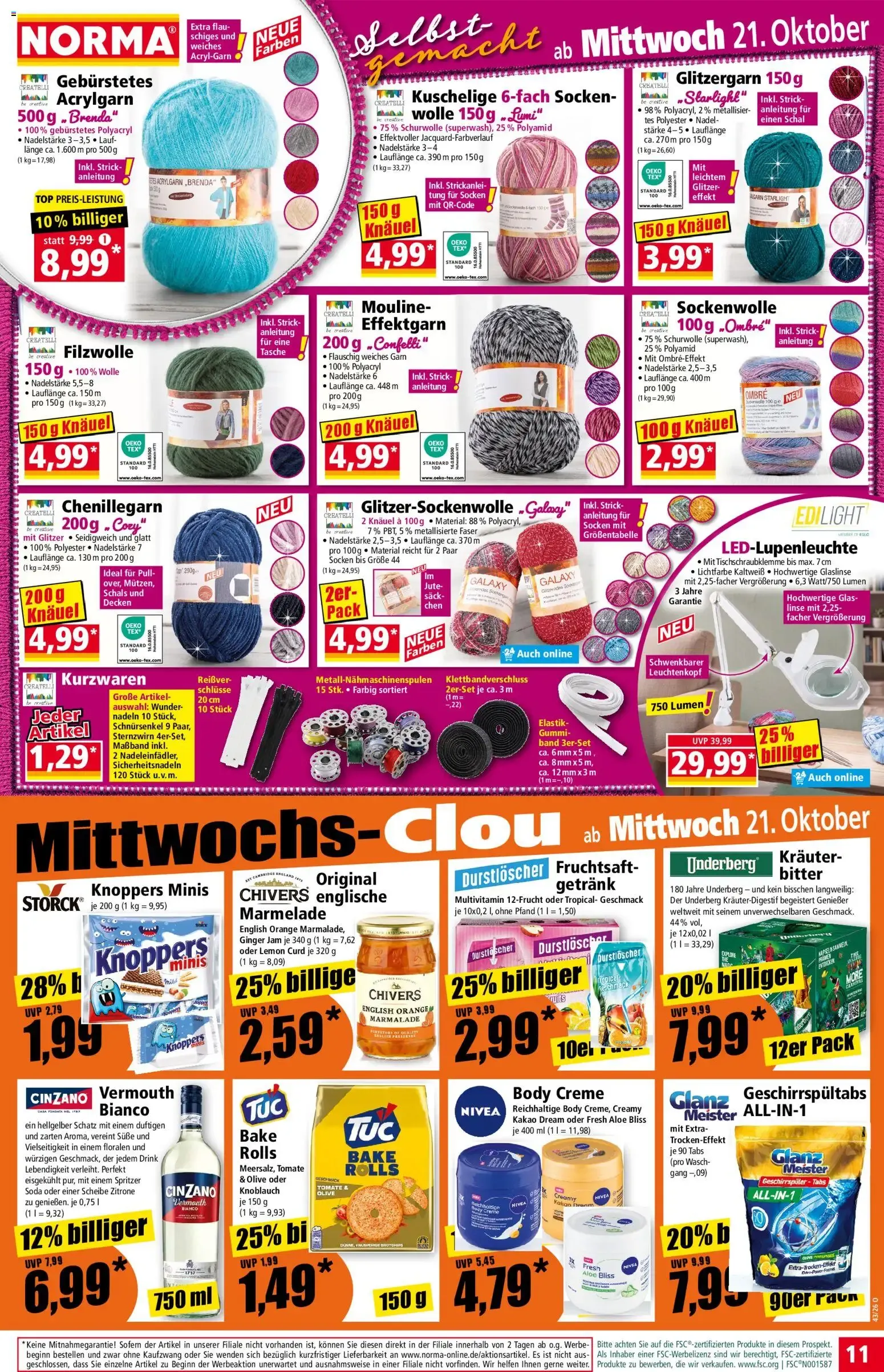 NORMA Mehr fürs Geld. von 19. Oktober bis 24. Oktober 2026 - Prospekt seite 11