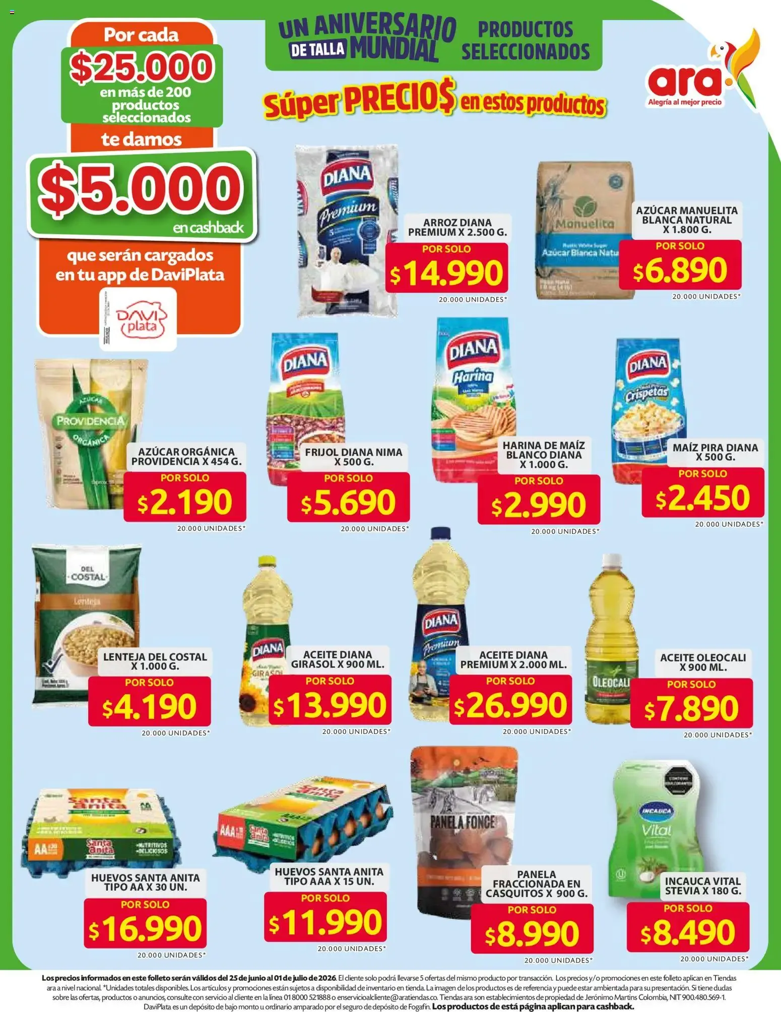 Catalogo de Ara catálogo un aniversario de talla mundial desde el 11/06/2026 > Revistas Junio 11 de junio al 8 de julio 2026 - Pag 5