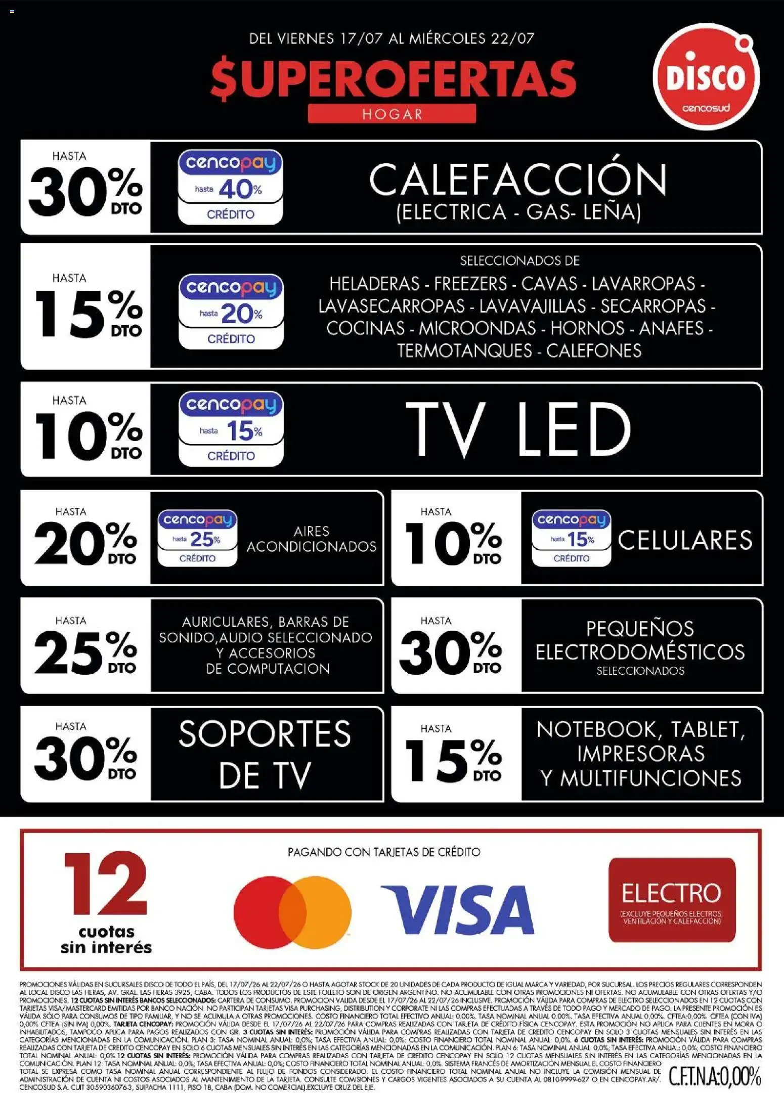 Ofertas de Disco - Superofertas Hogar 17 de julio al 22 de julio 2026 - Página 1 del catálogo