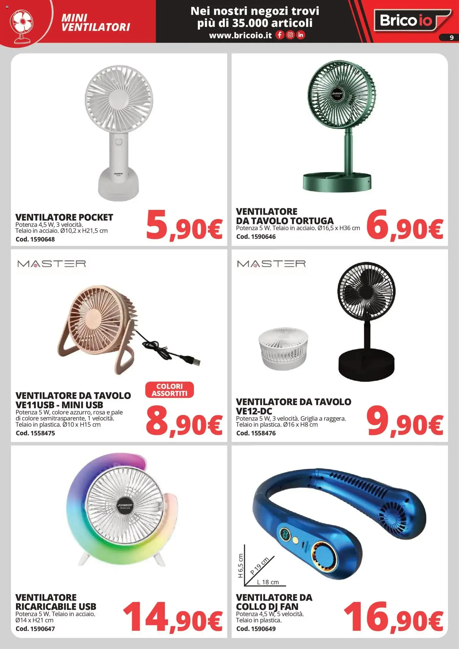 Nuovo Brico io volantino Refrigerazione dal 28/05/2026 > offerte anteprima 🛍️ da 28 maggio a 6 settembre di 2026 - Pagina del volantino 9
