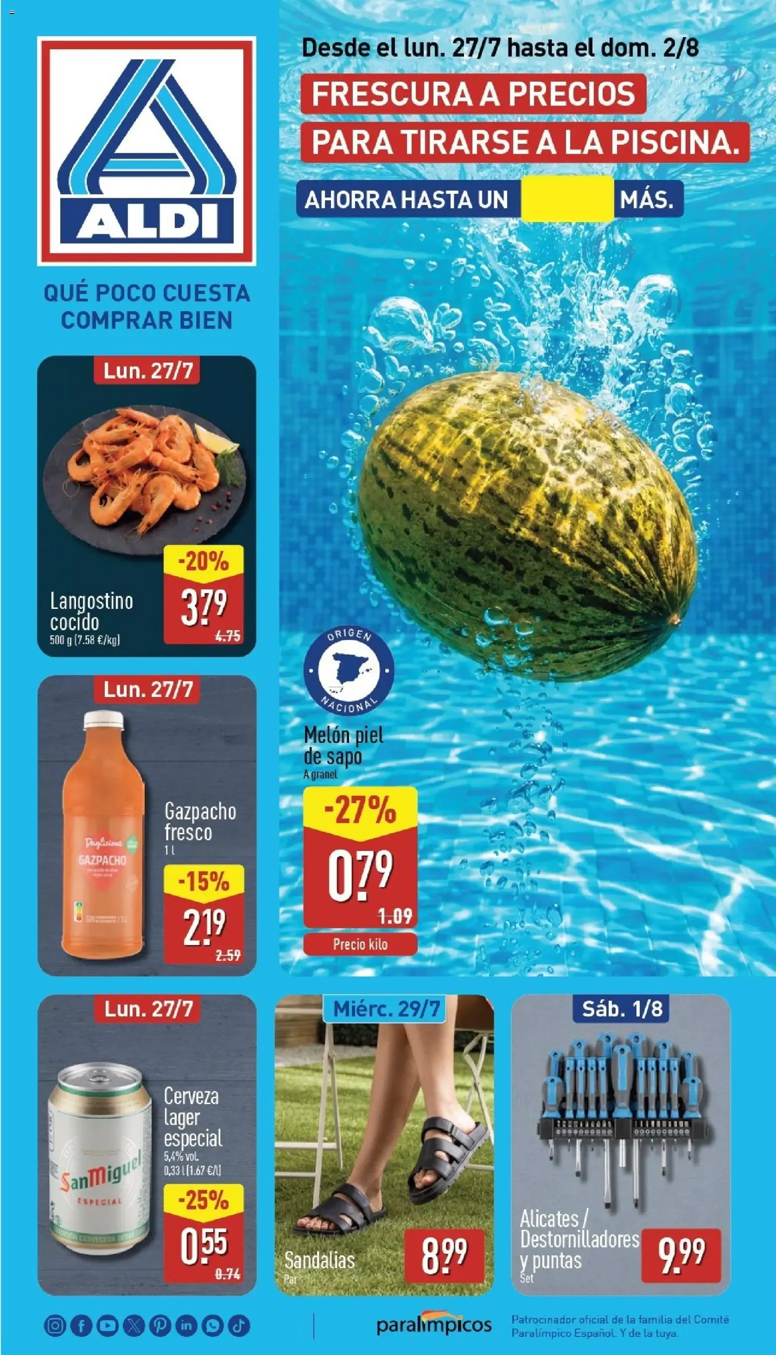Aldi: Frescura a precios para tirarse a la piscina