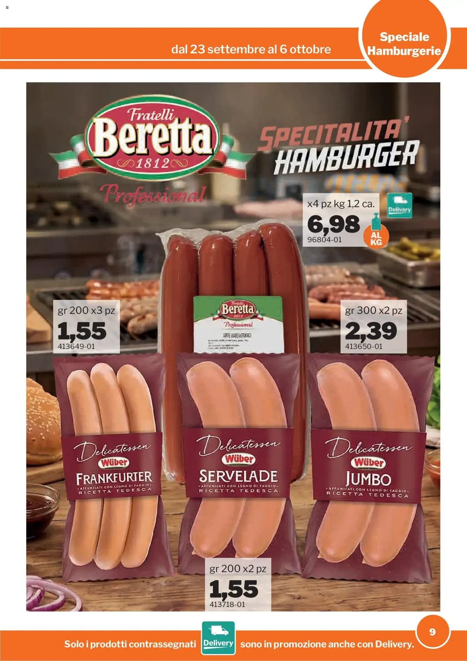 Nuovo Sogegross volantino Hamburgerie dal 23/09/2026 > offerte anteprima 🛍️ da 23 settembre a 6 ottobre di 2026 - Pagina del volantino 9