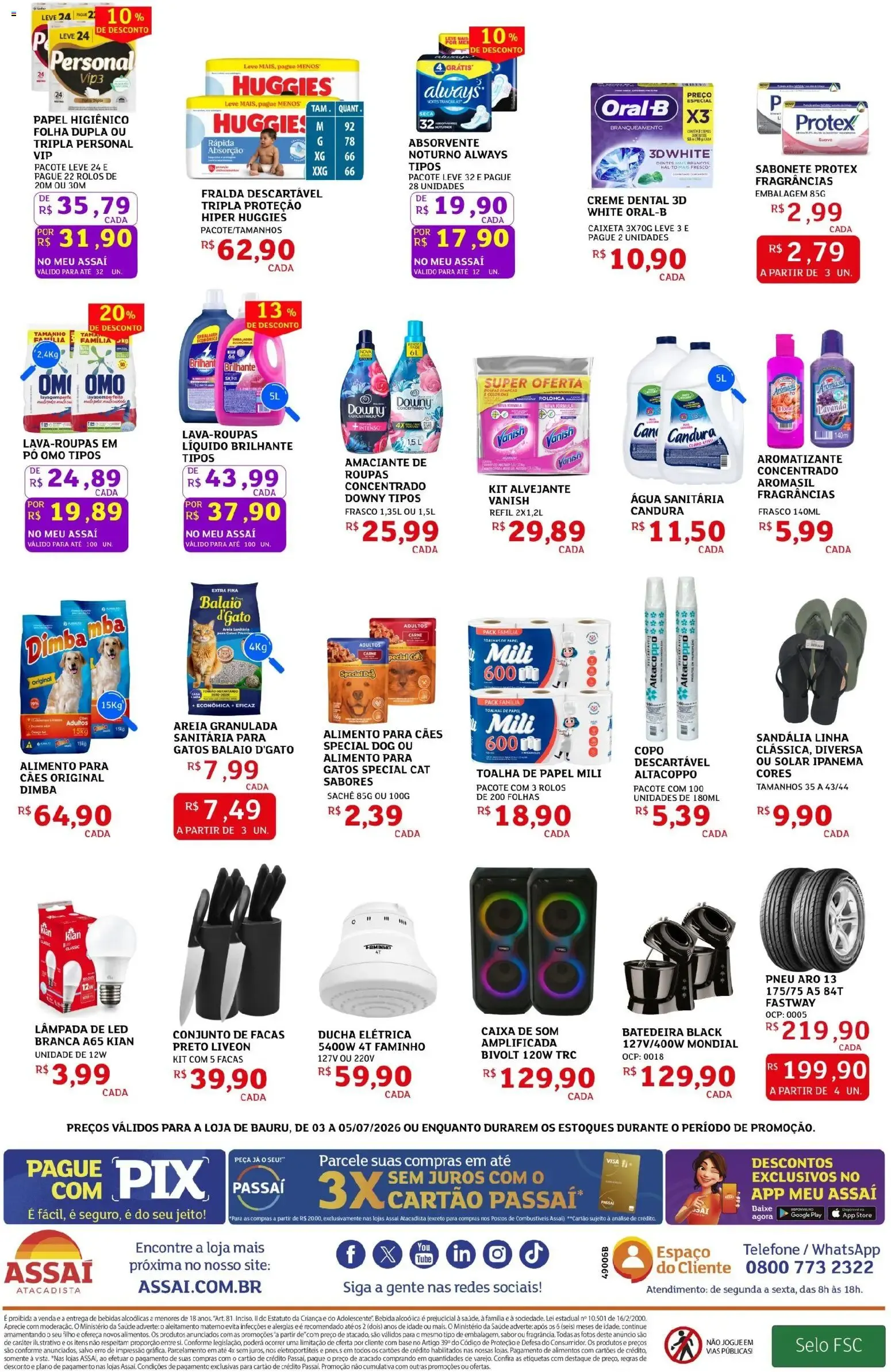 Encarte de Assaí Atacadista ofertas - SP de 03/07/2026 | Promoções Online 3 de julho até 5 de julho 2026 - Pagina 2