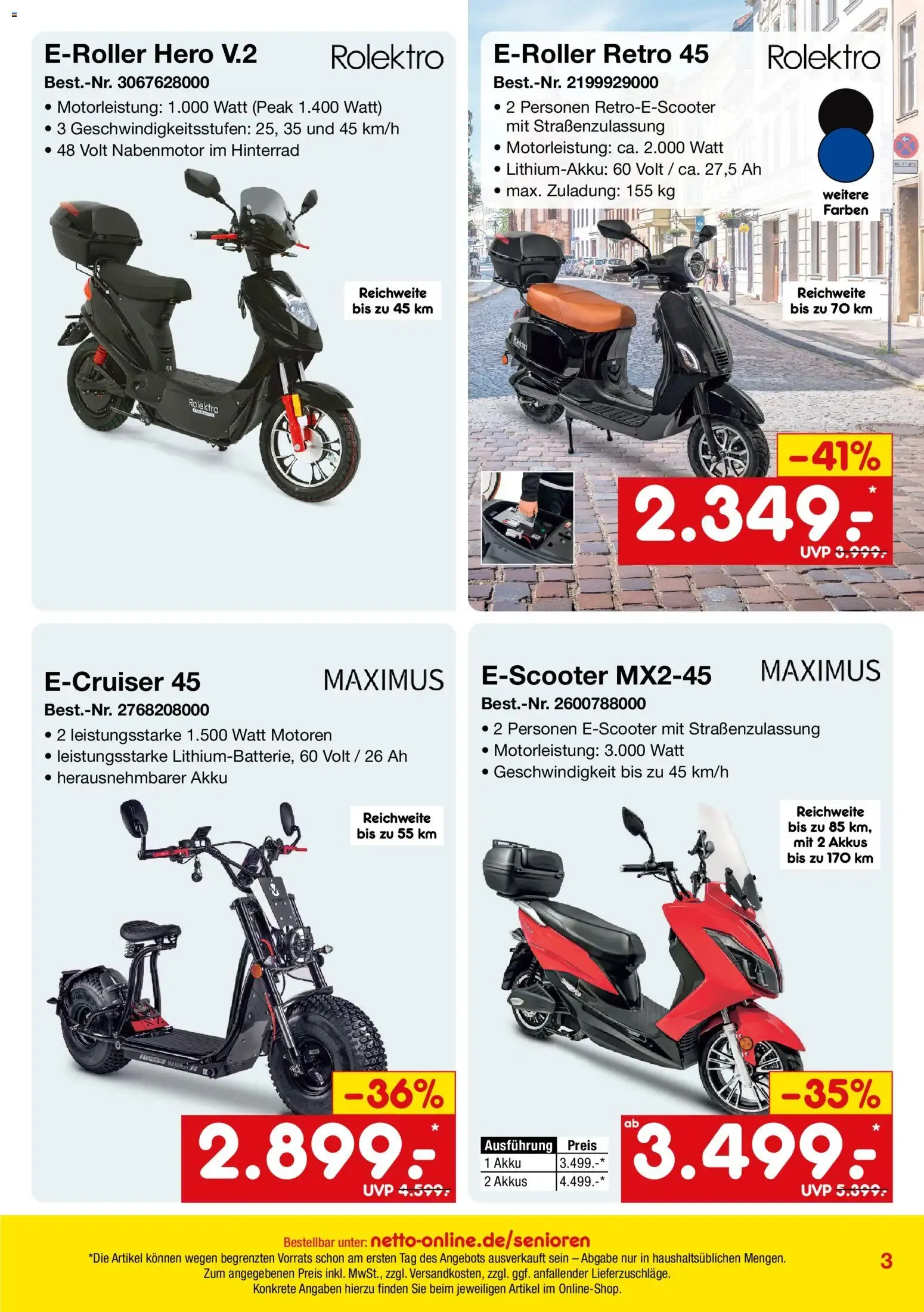 Netto Marken-Discount - Rolektro E-Roller E-Joy van 1 oktober tot 31 oktober 2026 - Folder pagina 3