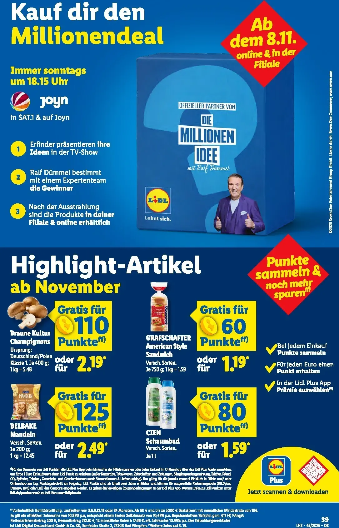 Lidl Sparen beim Preisführer von 2. November bis 7. November 2026 - Prospekt seite 46