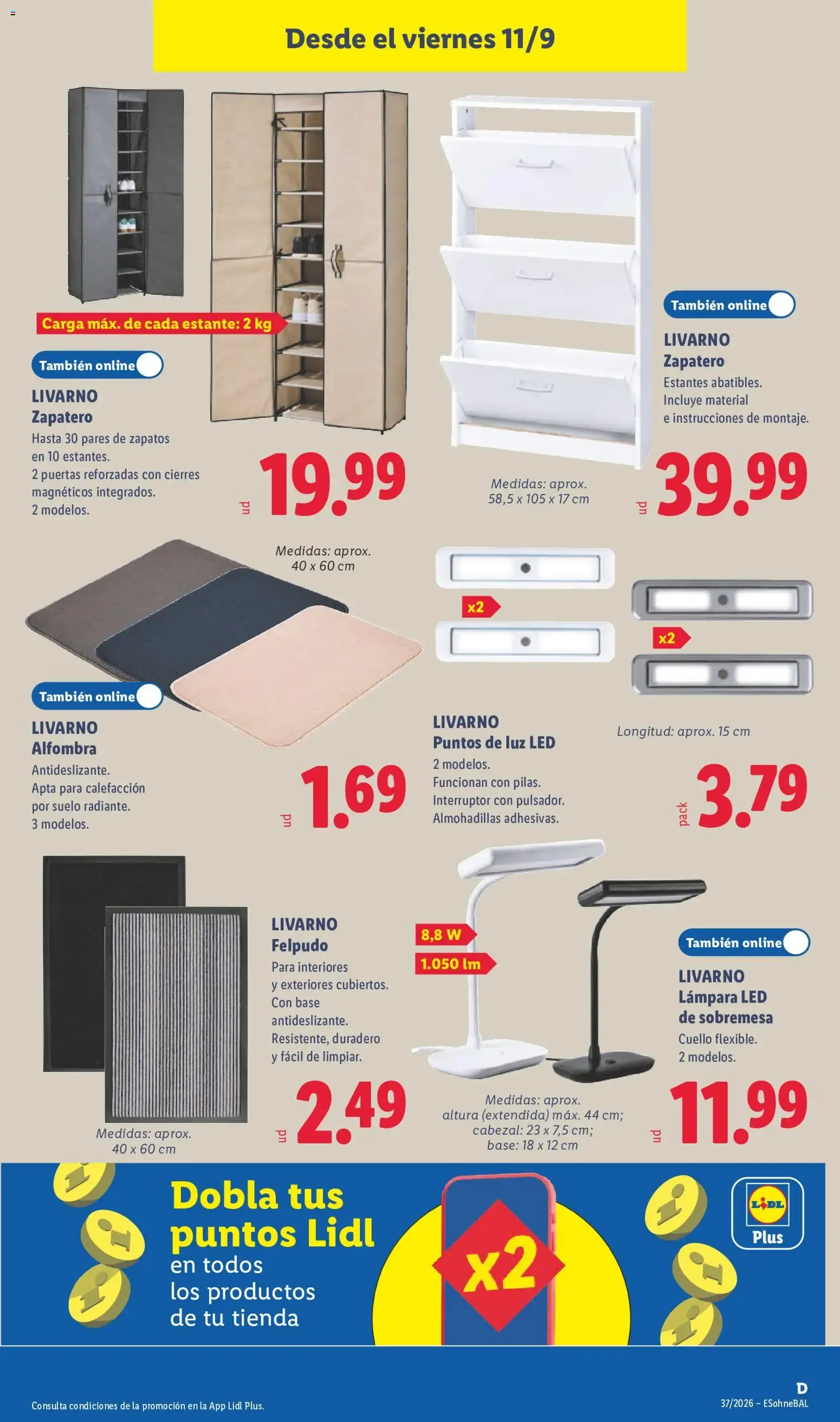 Catálogo de Lidl folleto de bazar del 07/09/2026 | Ofertas 7 de septiembre al 13 de septiembre 2026 - Página 23