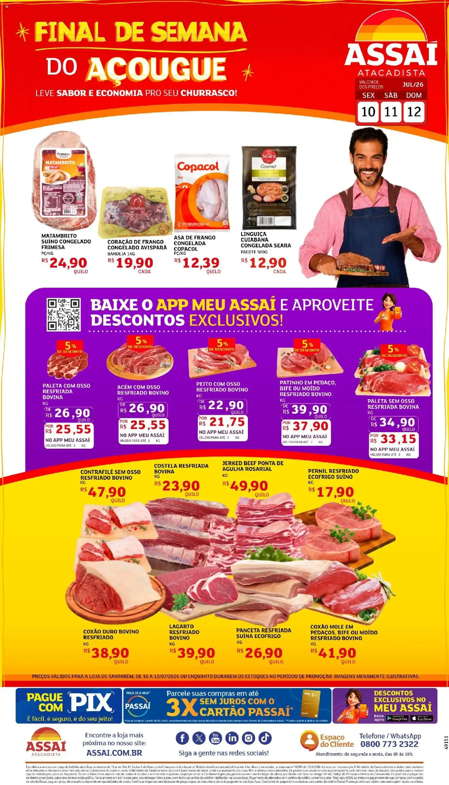 Encarte de Assaí Atacadista ofertas - PA de 10/07/2026 | Promoções Online 10 de julho até 12 de julho 2026 - Pagina 1