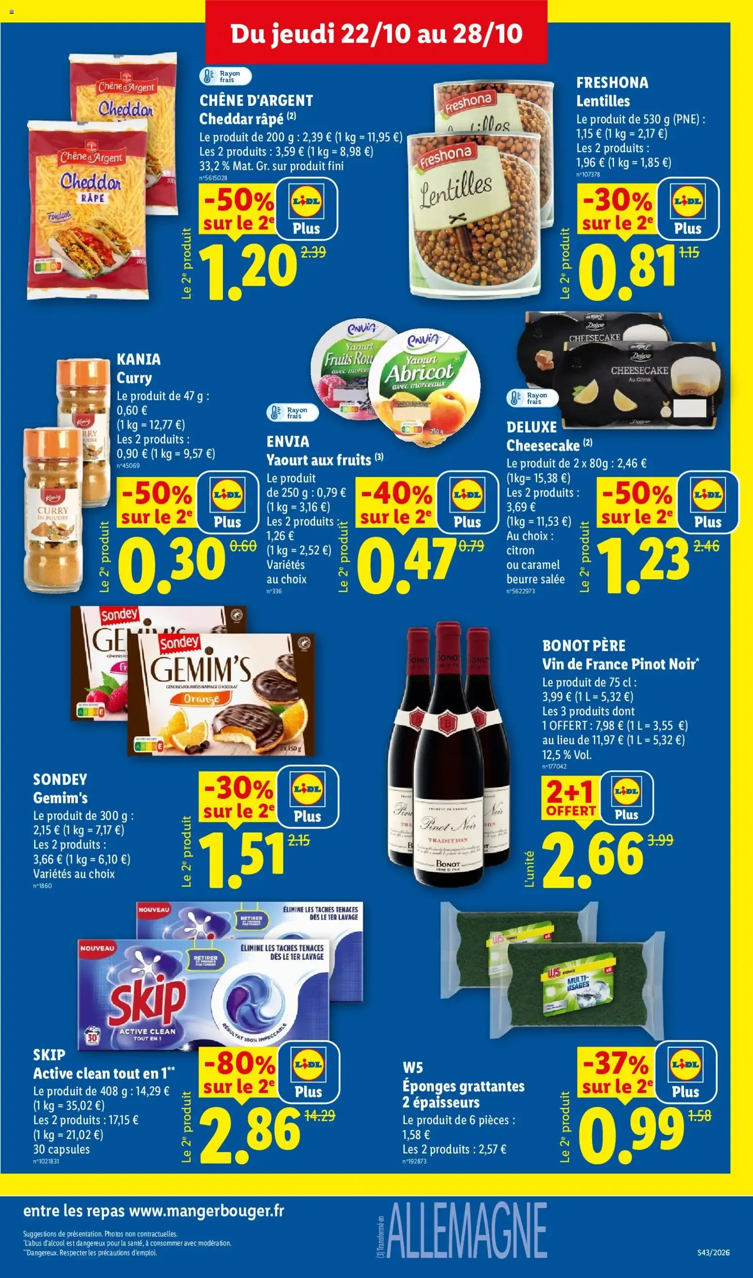 Lidl: Le Moins Toujours Plus du 22 octobre au 28 octobre 2026 - Catalogue page 19