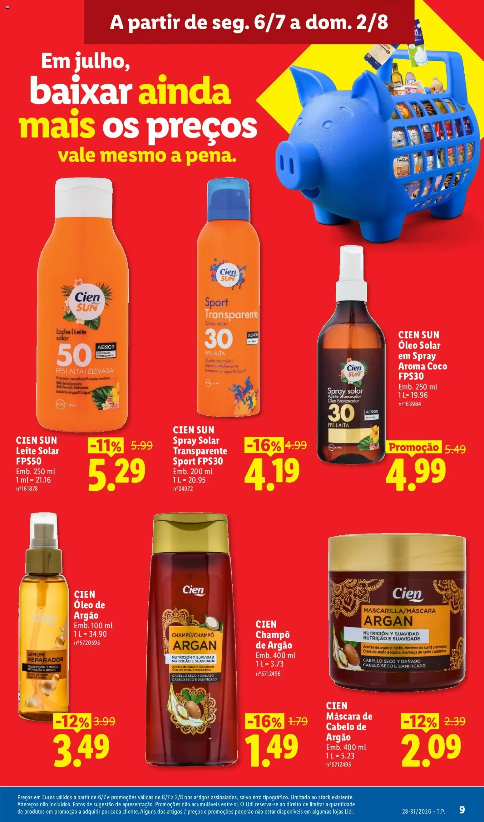 Folheto Lidl: Em julho, baixar ainda mais os preços de 6 de julho até 31 de agosto 2026 - Pagina 9