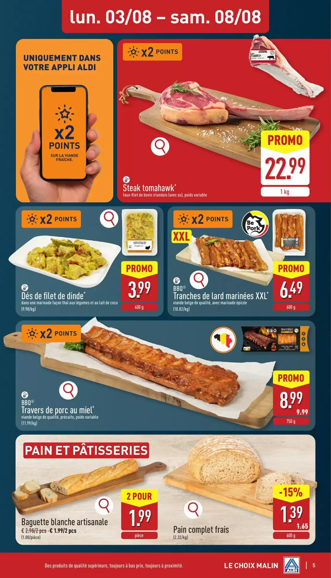 ALDI Dépliant du lun. 03/08 au sam. 08/08 inclus van 3 augustus tot 8 augustus 2026 - folder pagina 5