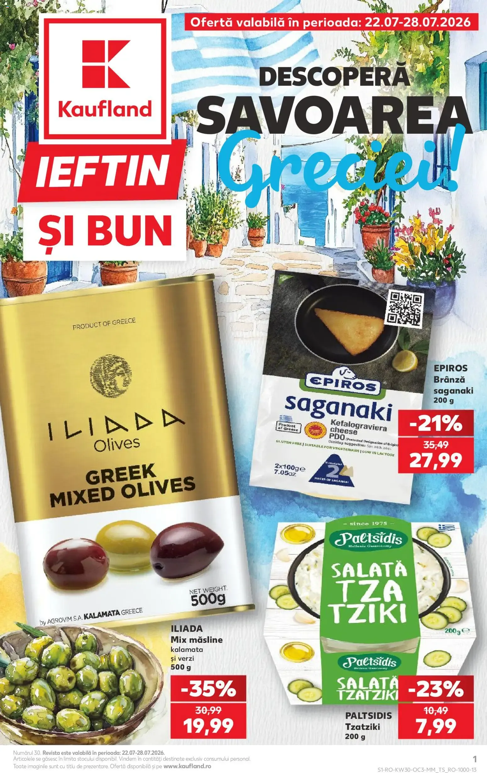 Catalog Kaufland - Descoperă Savoarea Greciei de la 22 iulie până la 28 iulie 2026 - Revista Pagina 1