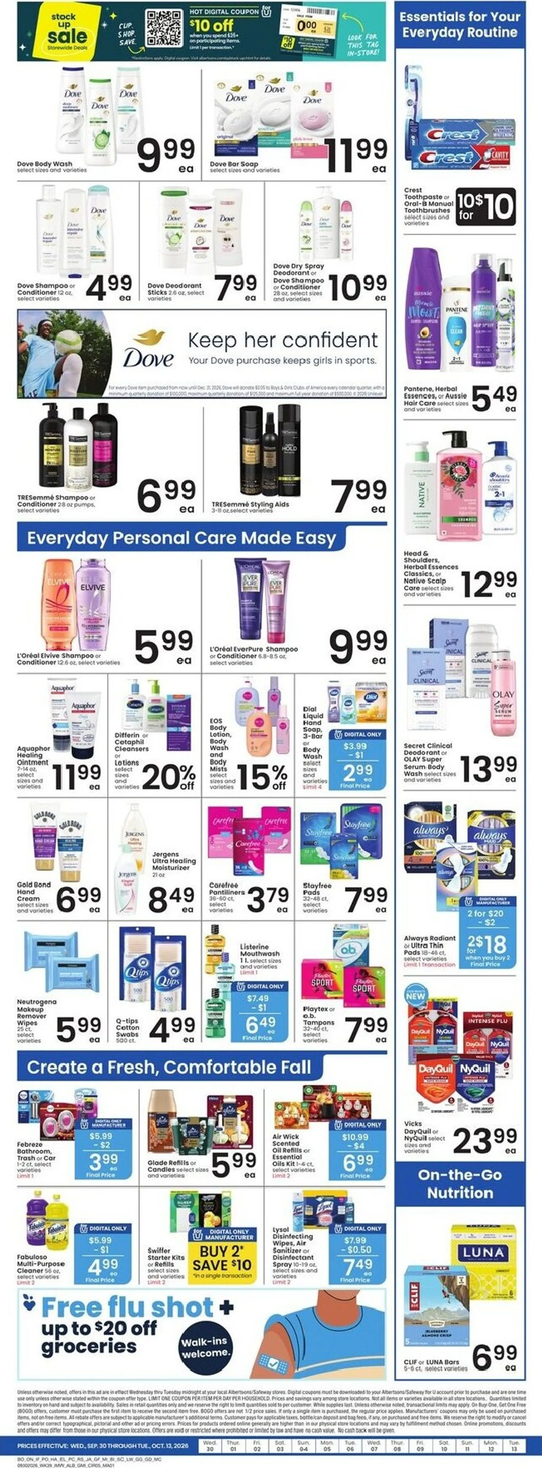 Weekly ad Current Albertsons leaflet valid from Wednesday 09/30/2026 to Tuesday 10/06/2026 from September 30 to October 6 2026 - Page 6