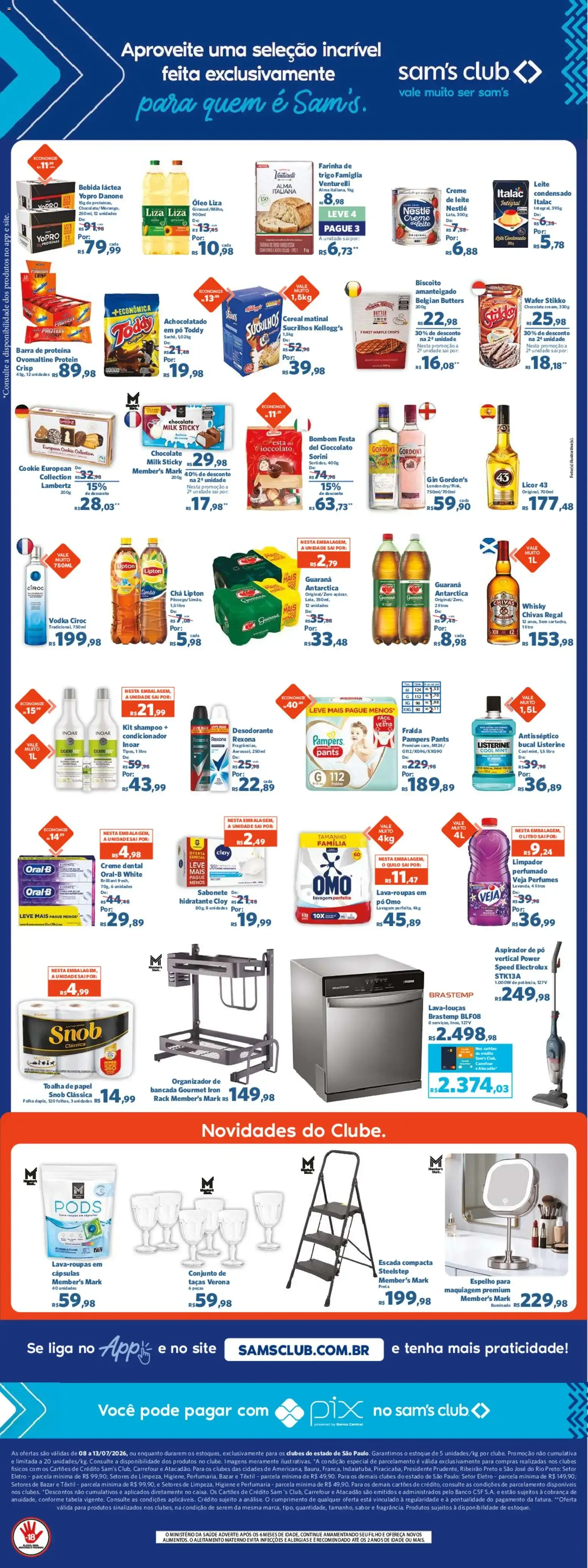 Encarte de Sam's Club - Ofertas da semana de 08/07/2026 | Promoções Online 8 de julho até 13 de julho 2026 - Pagina 2