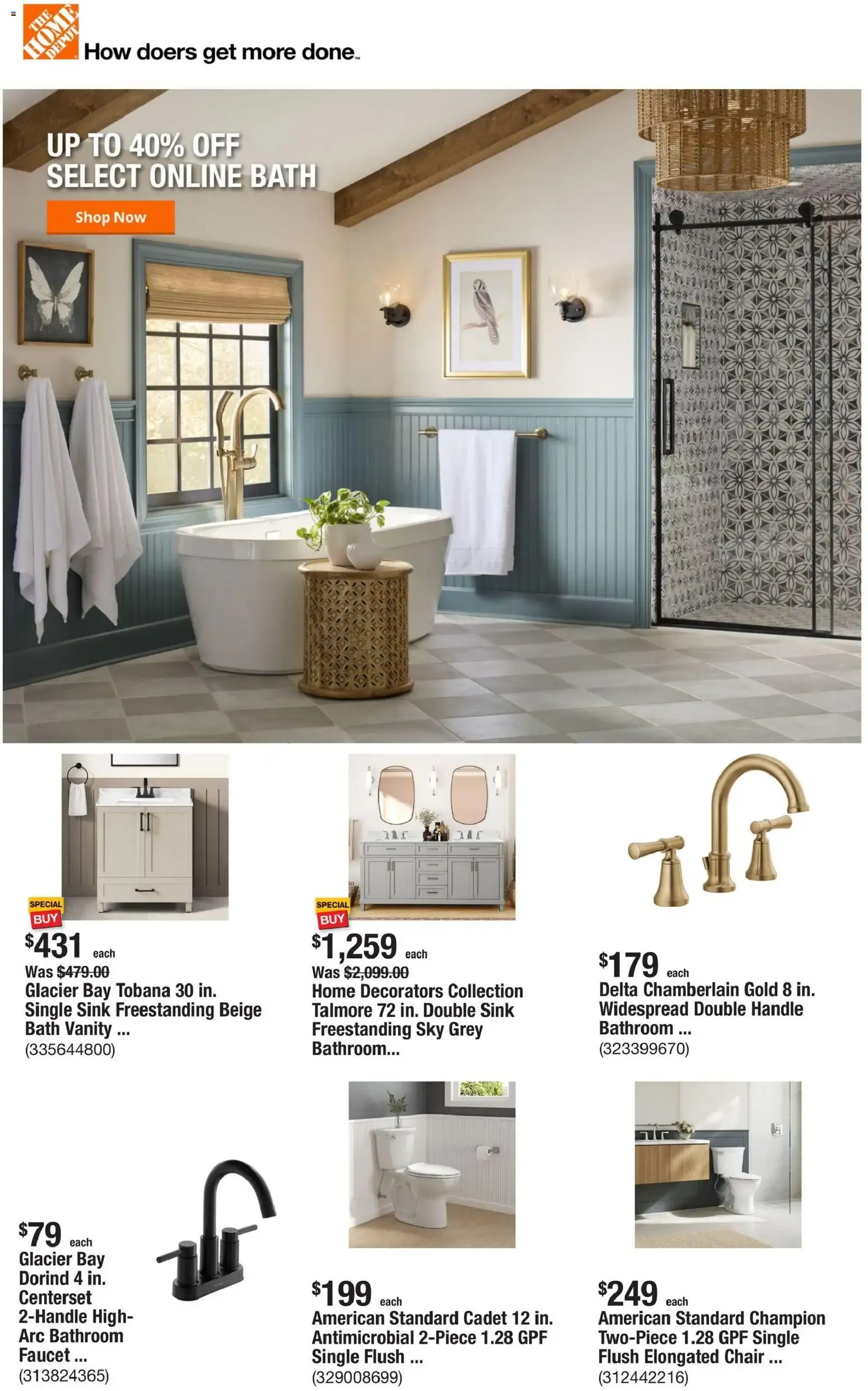 Weekly ad Home Depot Weekly Ad from 08/06/2026 - Flyer from August 6 to August 13 2026 - Page 1