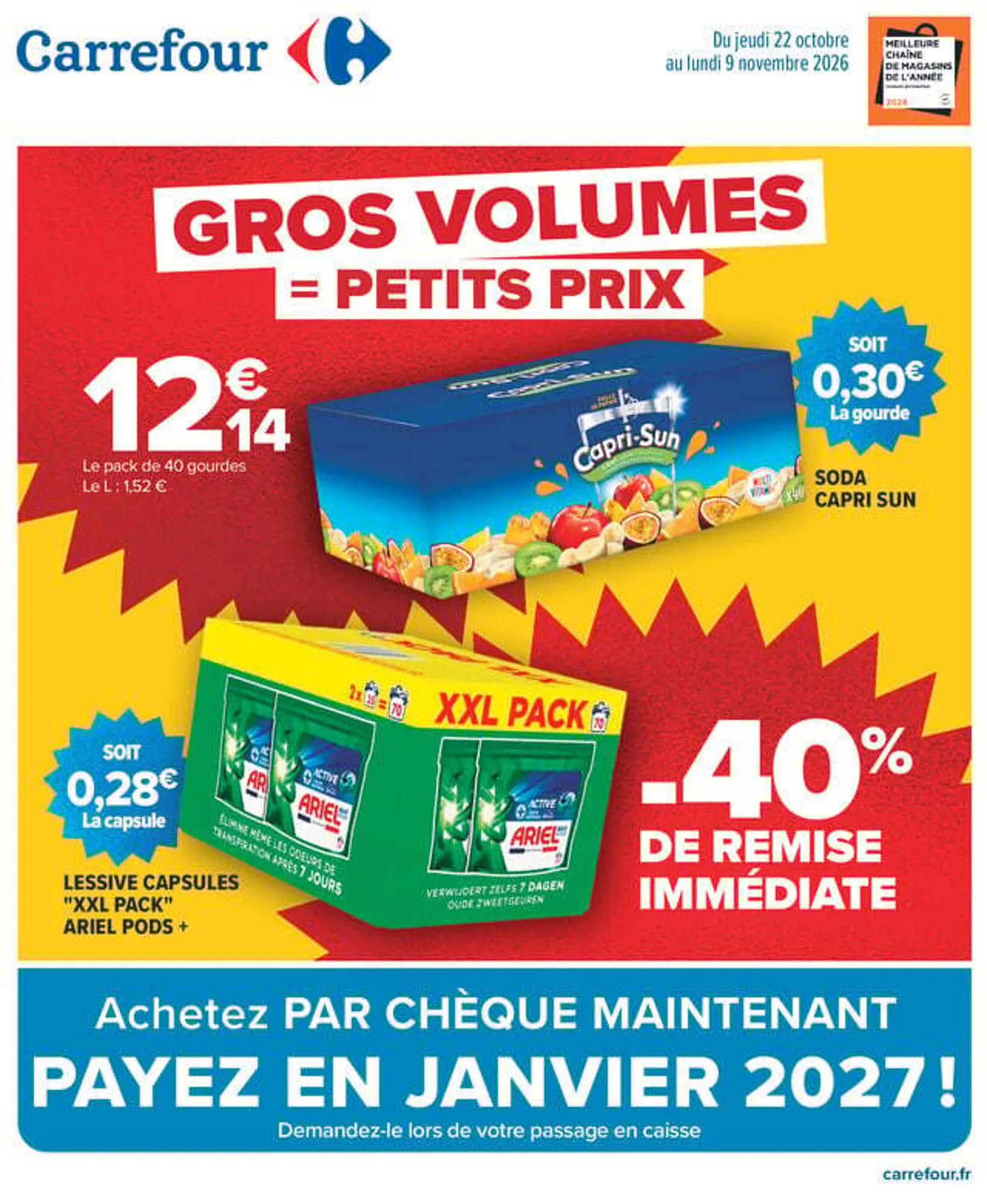 Carrefour Catalogue du 22 octobre au 9 novembre 2026 - Catalogue page 1