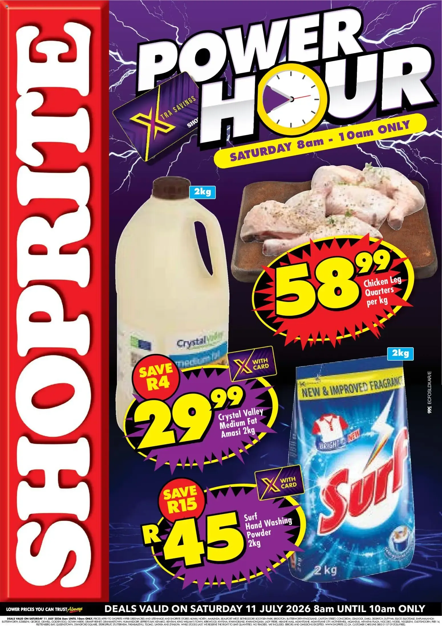 Shoprite Power Hour - Eastern Cape from 11 July to 11 July 2026 - Catalogue Page 1
