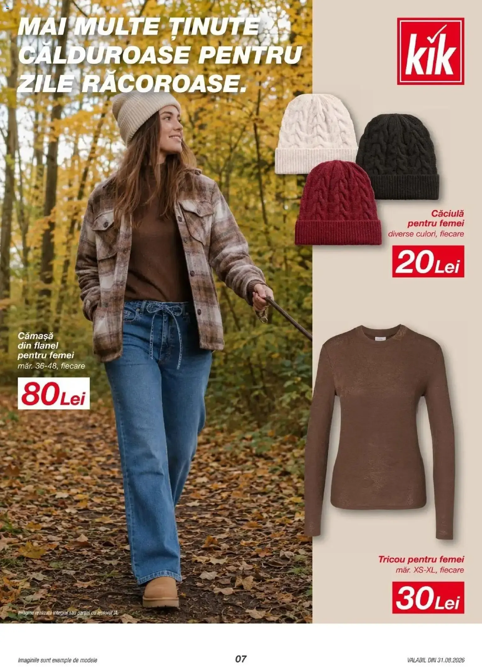 Catalog KiK: Mai Mult Pentru Toamnă și Momente Speciale / Decorațiuni de Toamnă de la 31 august până la 10 septembrie 2026 - Revista Pagina 7