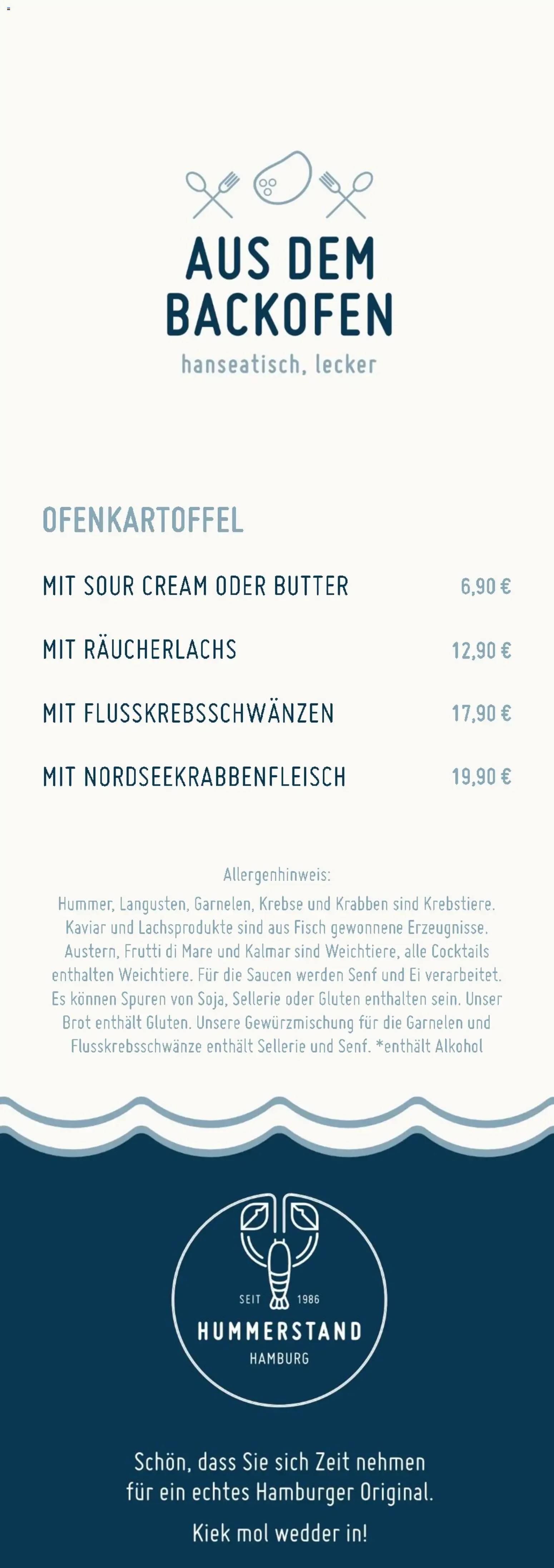 Hummerstand Hamburg: Hummer & Meeresfrüchte für Hamburg von 1. Juni bis 31. August 2026 - Prospekt seite 8