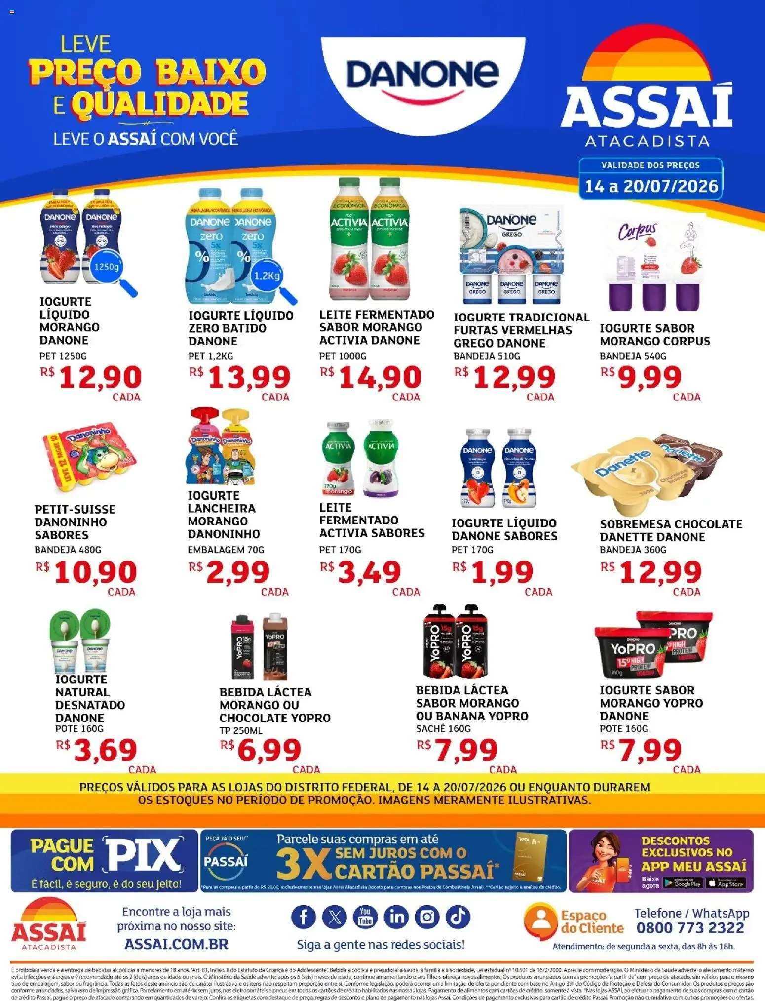 Encarte de Assaí Atacadista ofertas - DF de 14/07/2026 | Promoções Online 14 de julho até 20 de julho 2026 - Pagina 1