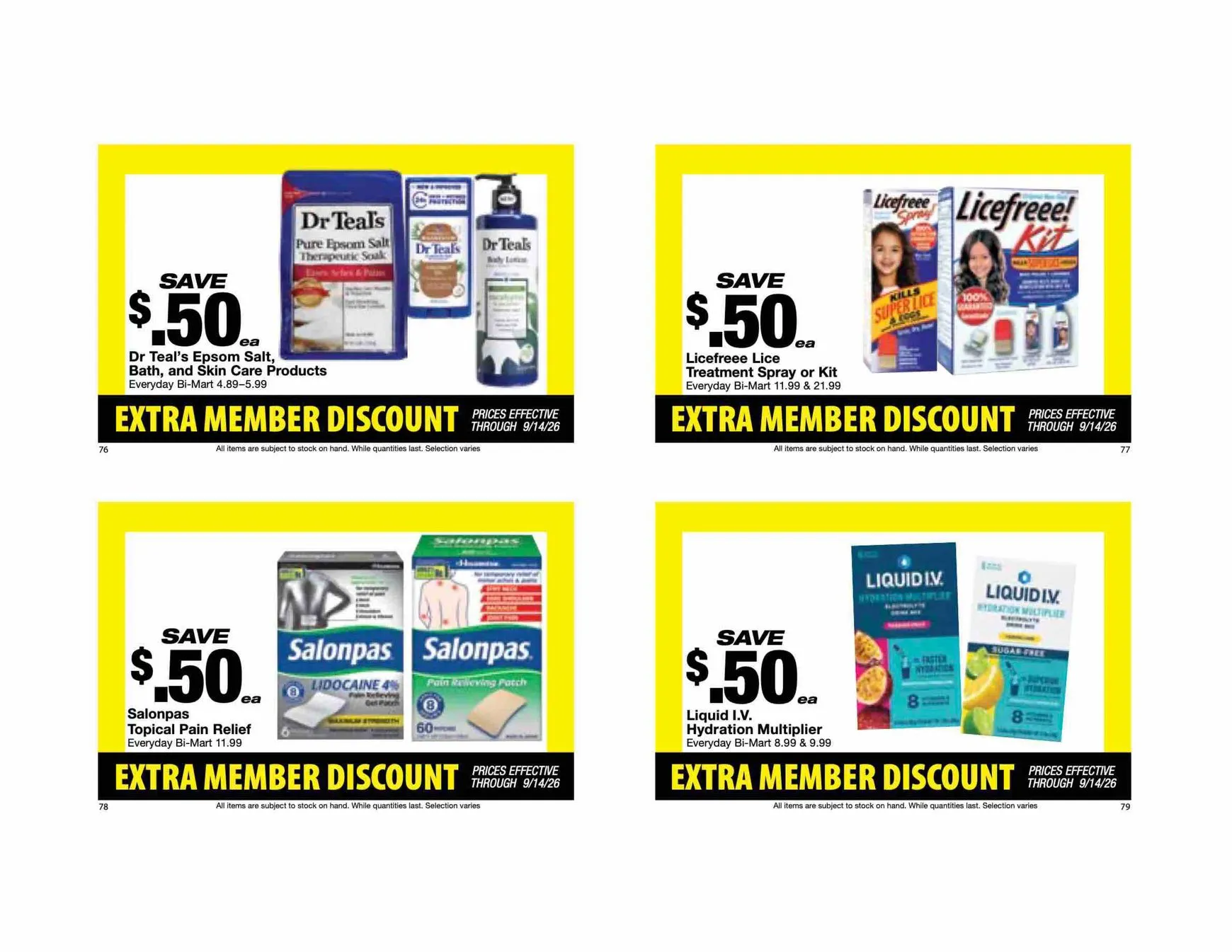 Weekly ad Current Bi-Mart - Extra member discount book leaflet valid from Tuesday 08/25/2026 to Monday 09/14/2026 from August 25 to September 14 2026 - Page 21