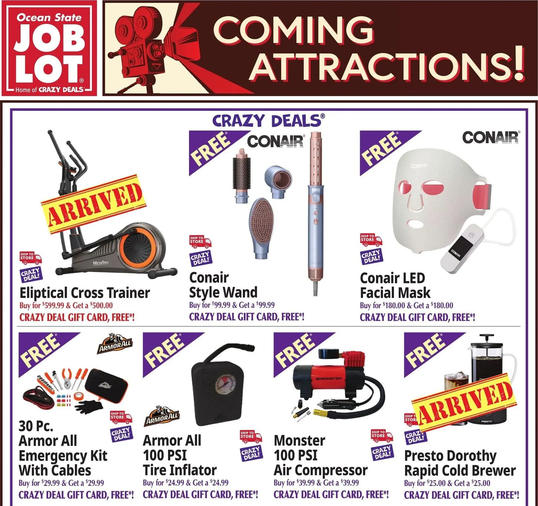 Weekly ad Current Ocean State Job Lot - Coming Attractions leaflet valid from Thursday 07/09/2026 to Wednesday 07/15/2026 from July 9 to July 15 2026 - Page 1