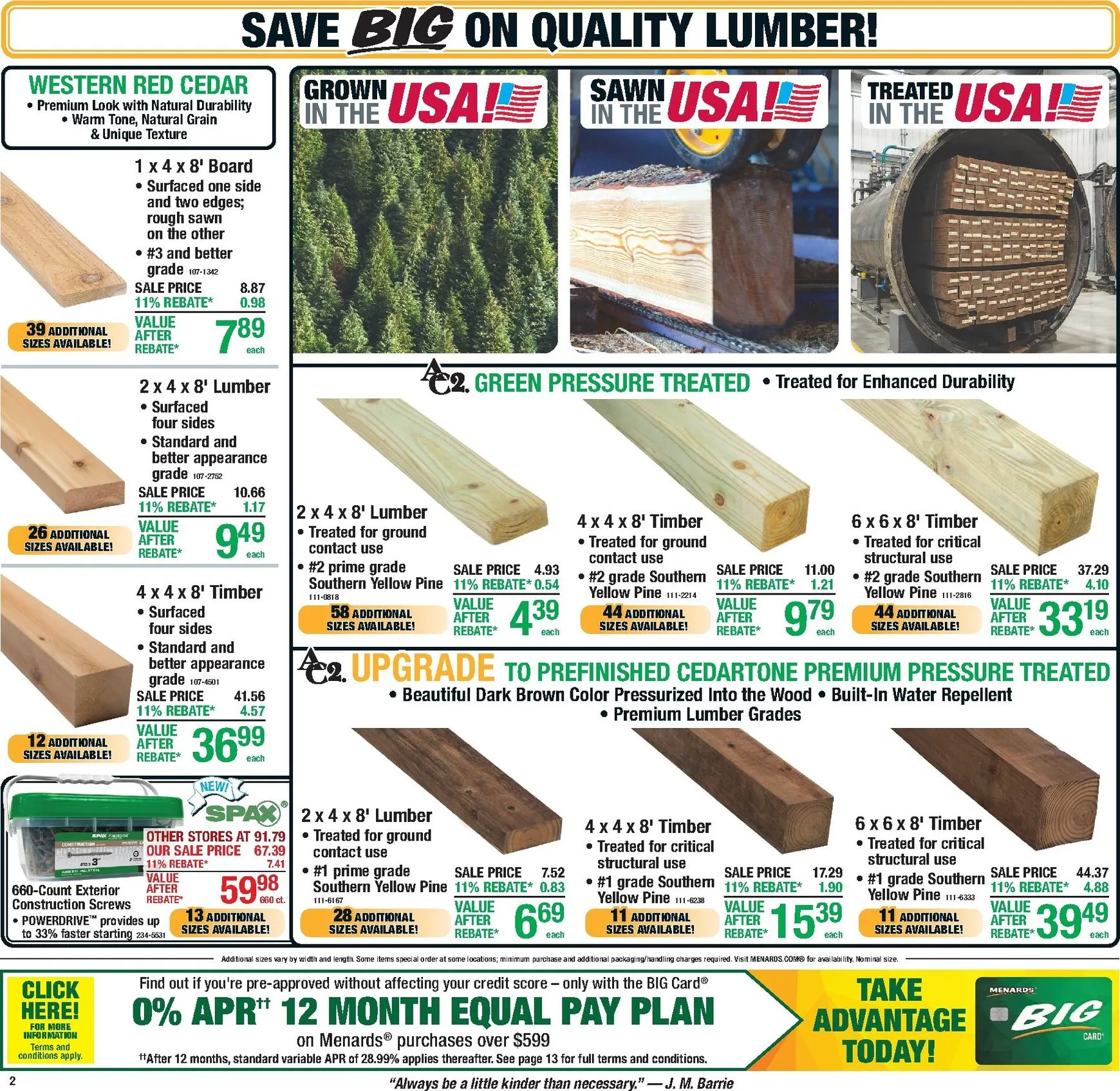 Weekly promotion Current Menards - 11% Rebate* Sale leaflet valid from Thursday 10/01/2026 to Sunday 10/11/2026 spanning from October 1 to October 11 2026 - Page 3 for Catalogue 365