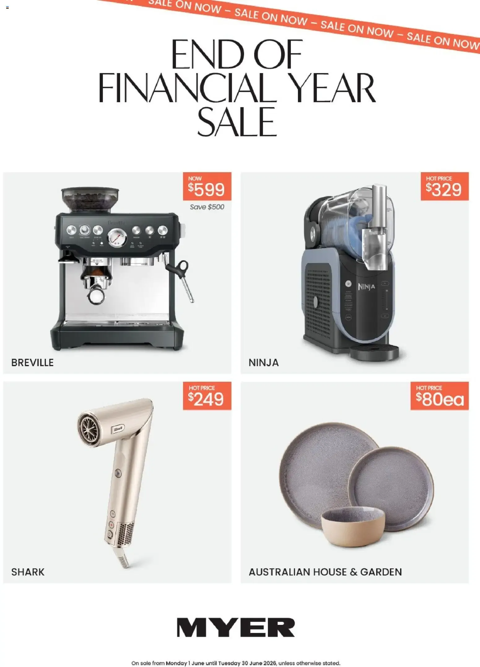 Myer End of financial year sale - 01/06/2026 > weekly / monthly specials