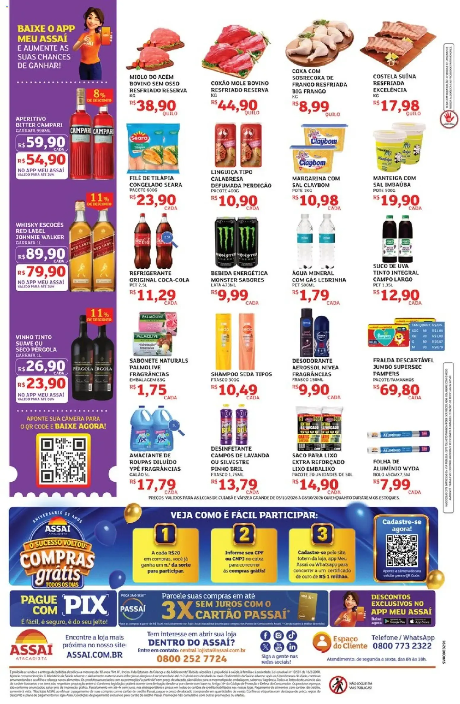 Encarte de Assaí Atacadista ofertas - MT de 05/10/2026 | Promoções Online 5 de outubro até 8 de outubro 2026 - Pagina 2