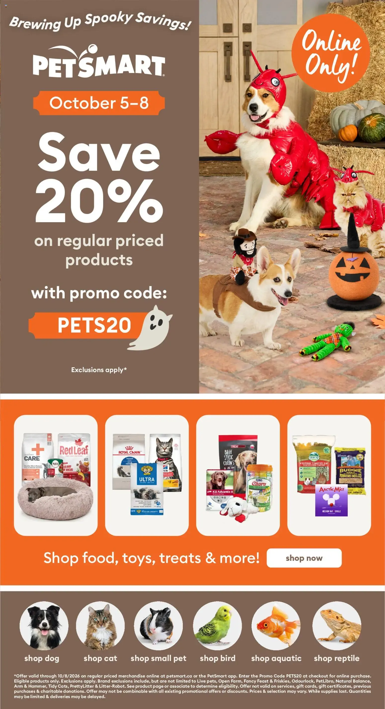 PetSmart - Brewing Up Spooky Savings! from October 5 to October 8 2026 - flyer page 1