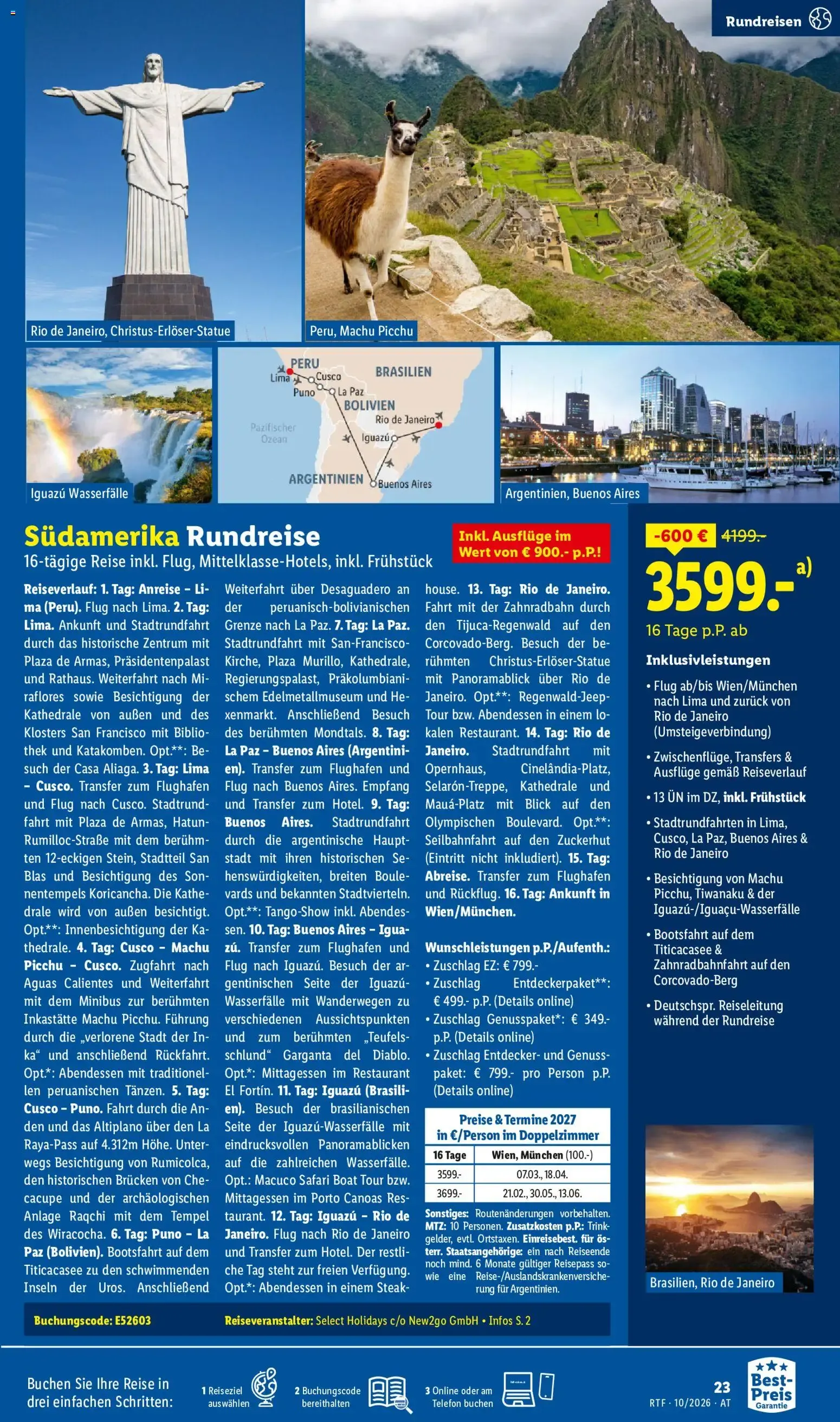 Lidl: Viel Urlaub für wenig Geld lohnt sich von 14. Oktober bis 15. November 2026 - Flugblätt seite  23