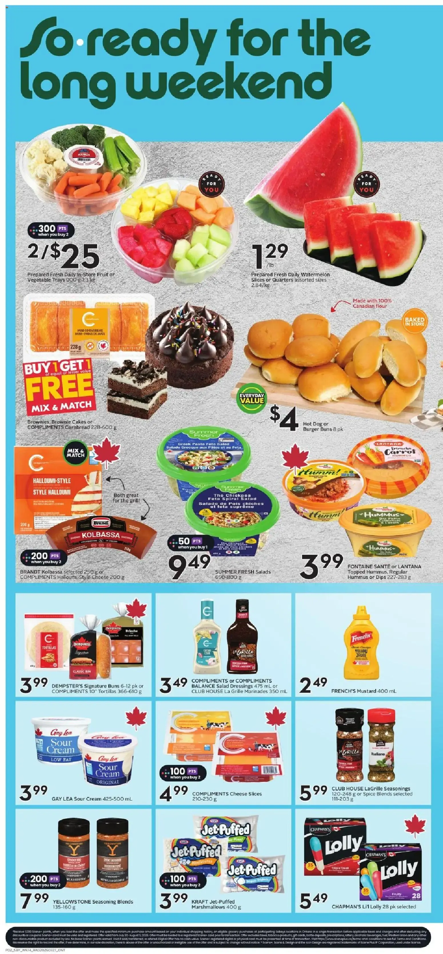 Sobeys weekly flyer / circulaire from Jul 30, 2026 > weekly specials & deals from July 30 to August 5 2026 - flyer page 4