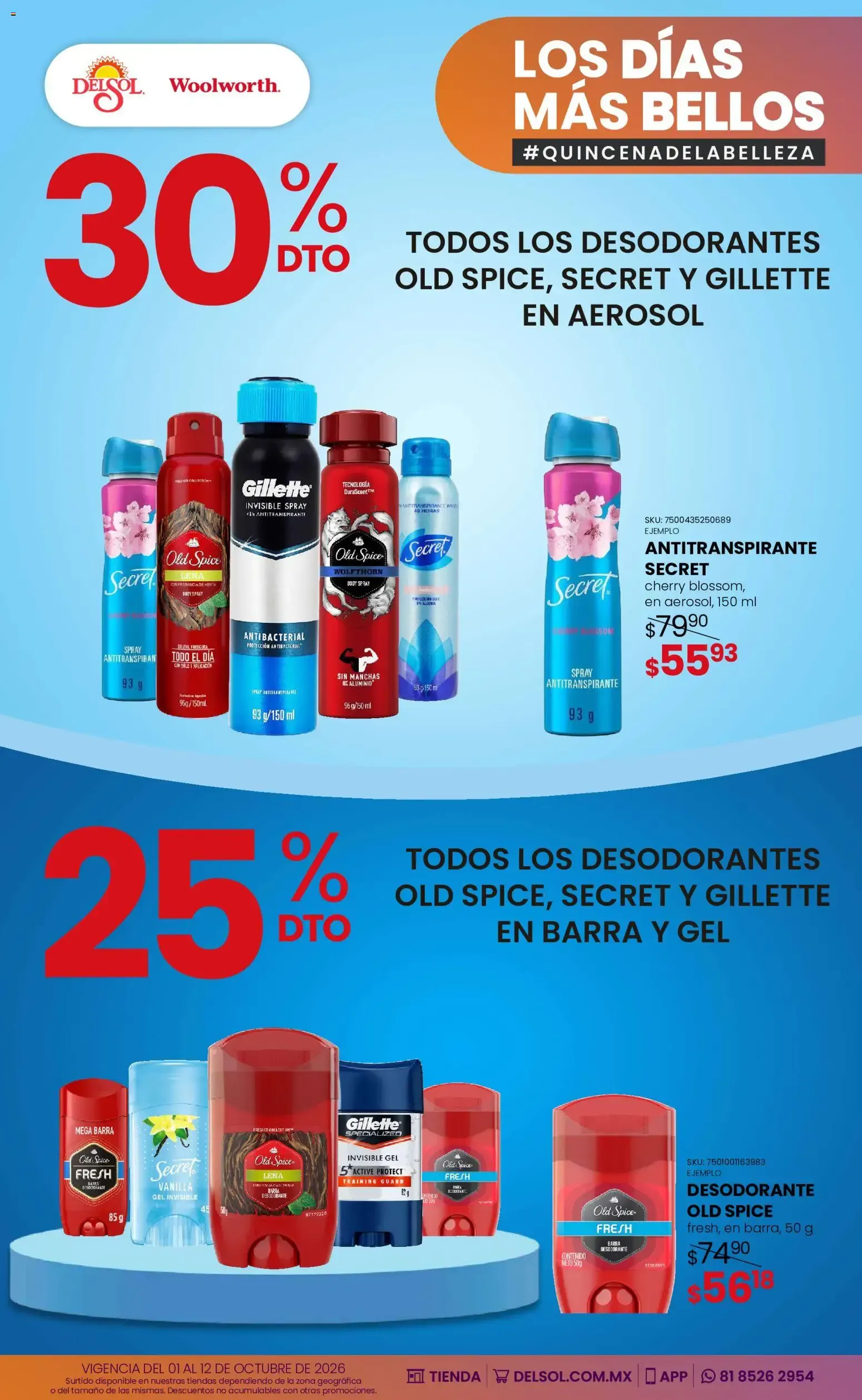 Catálogo de Del Sol y Woolworth catálogo Los días más bellos - Quincena Belleza (01/10/2026 - 12/10/2026) - catálogo en línea 1 de octubre al 12 de octubre 2026 - Pagina 13