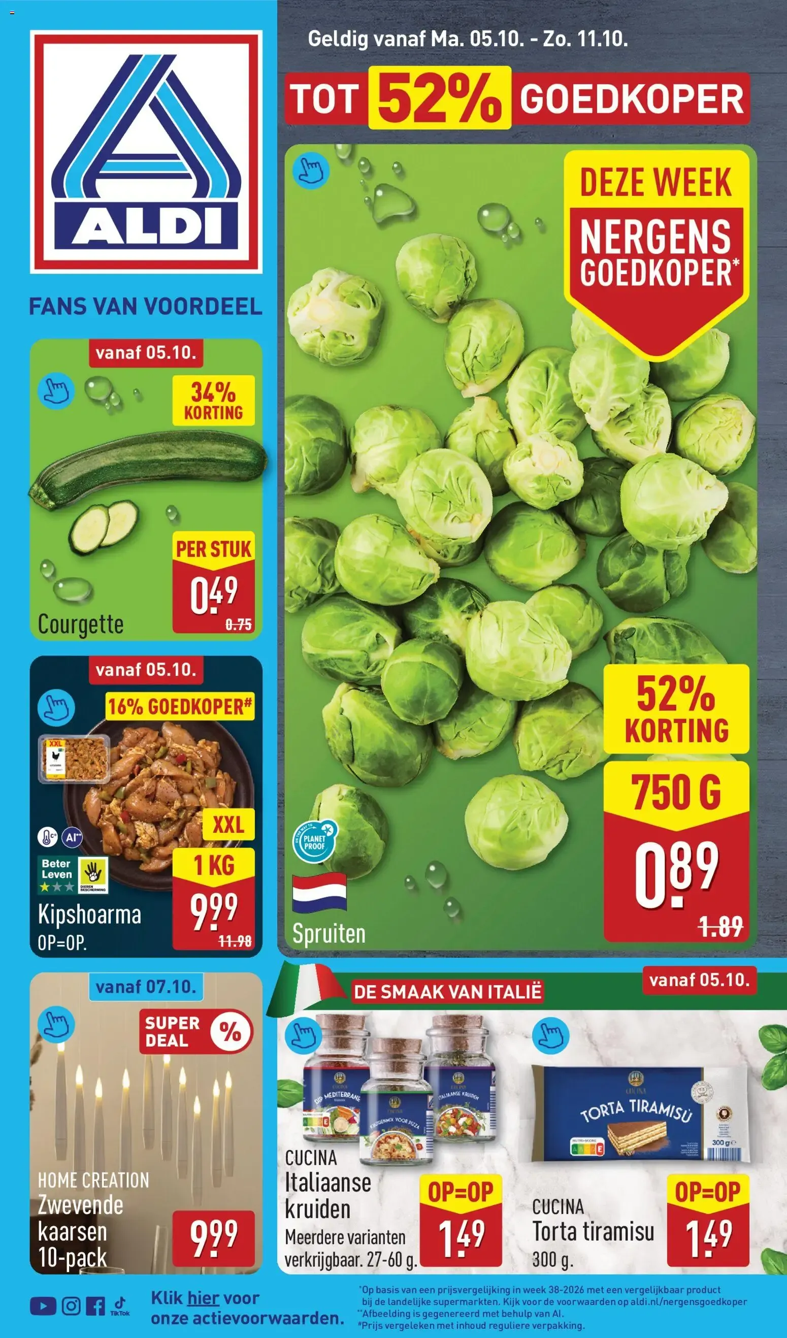 Aldi folder vanaf 05-10-2026 (volgende, deze week) van 5 oktober tot 11 oktober 2026 - Folder pagina 1
