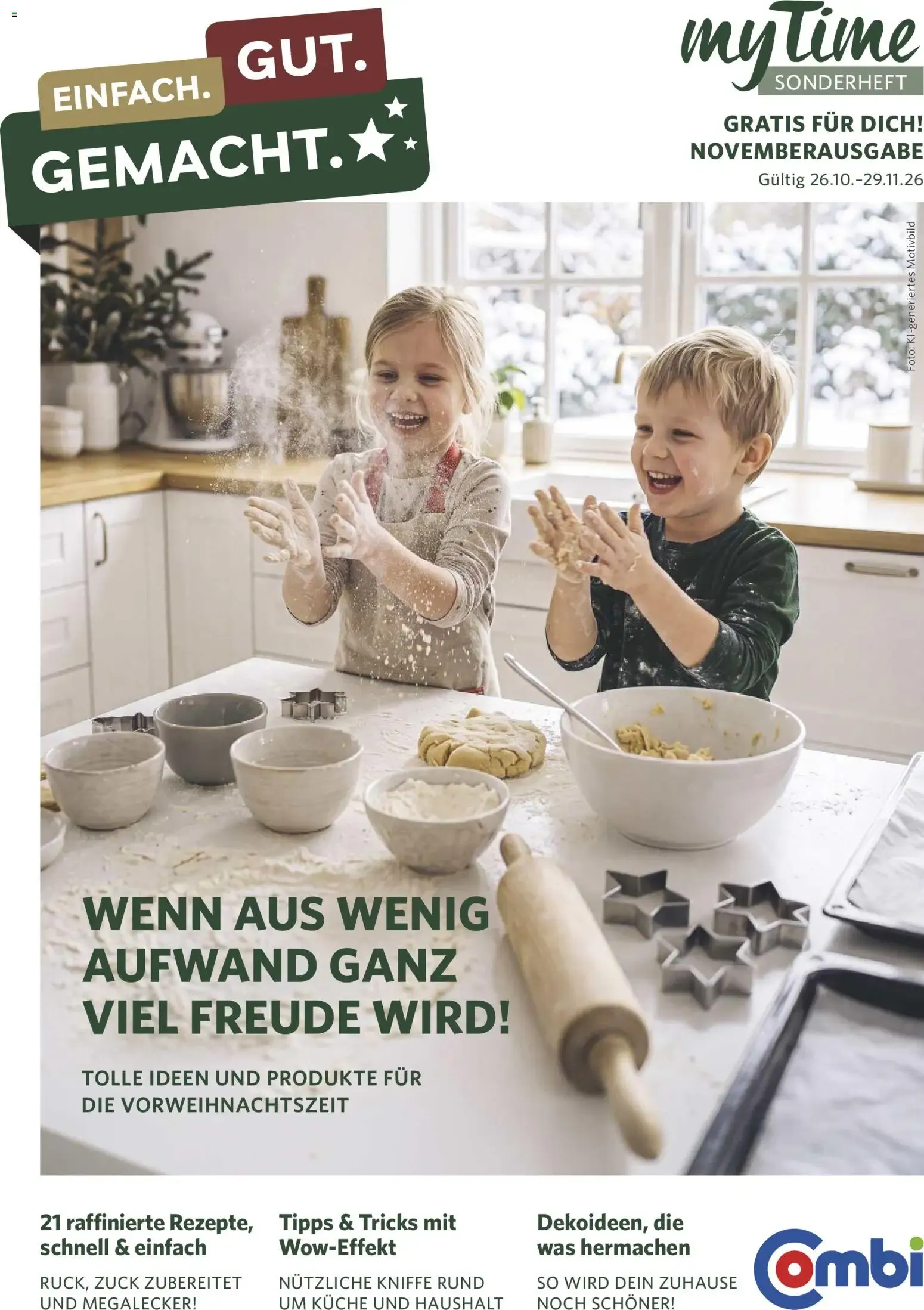Combi myTime November 2026 (ab 31.10.2026) zum Blättern von 26. Oktober bis 29. November 2026 - Prospekt seite 1
