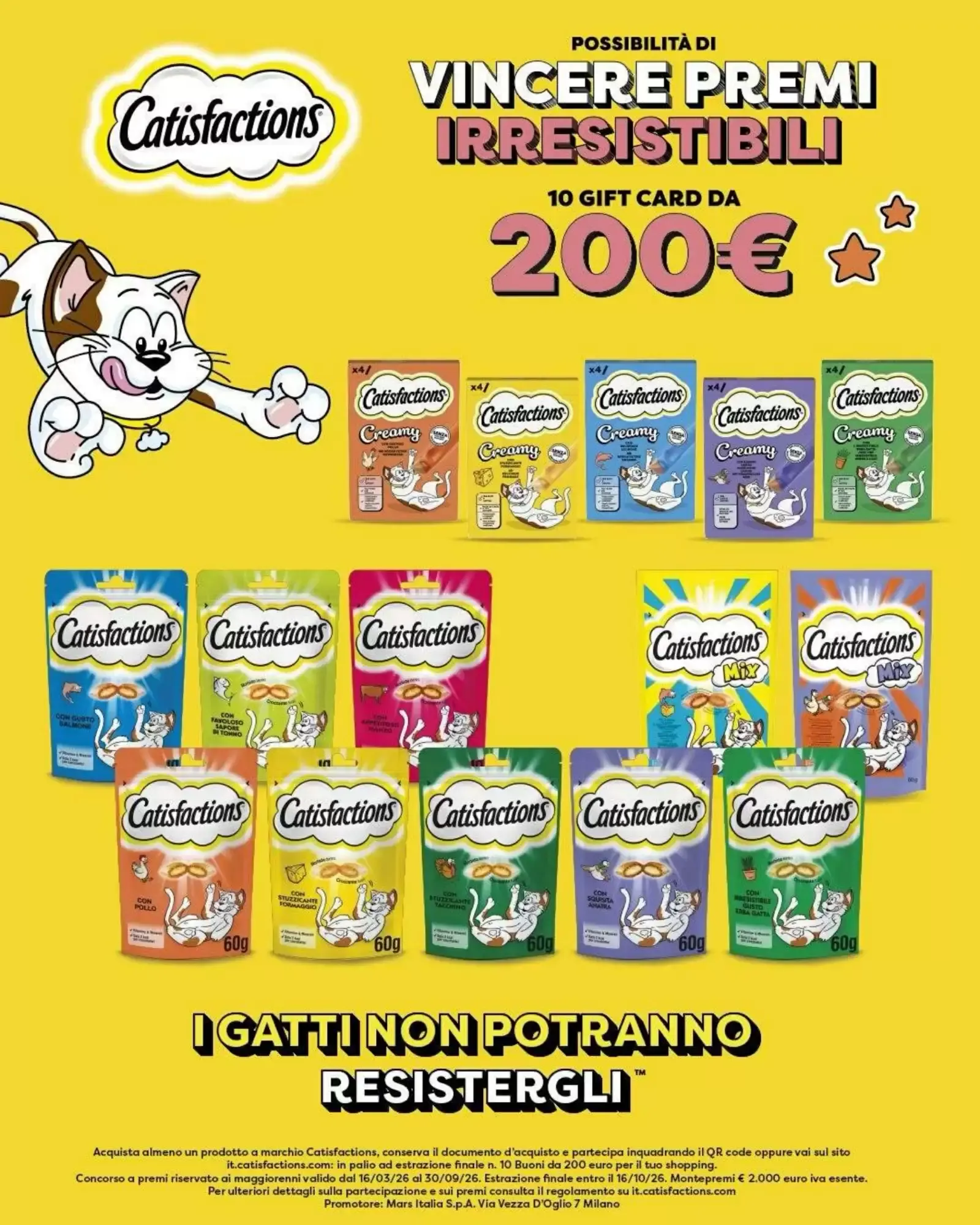 Catisfactions - Possibilità di vincere premi irresistibili da 16 marzo a 30 settembre di 2026 - Pagina del volantino 1