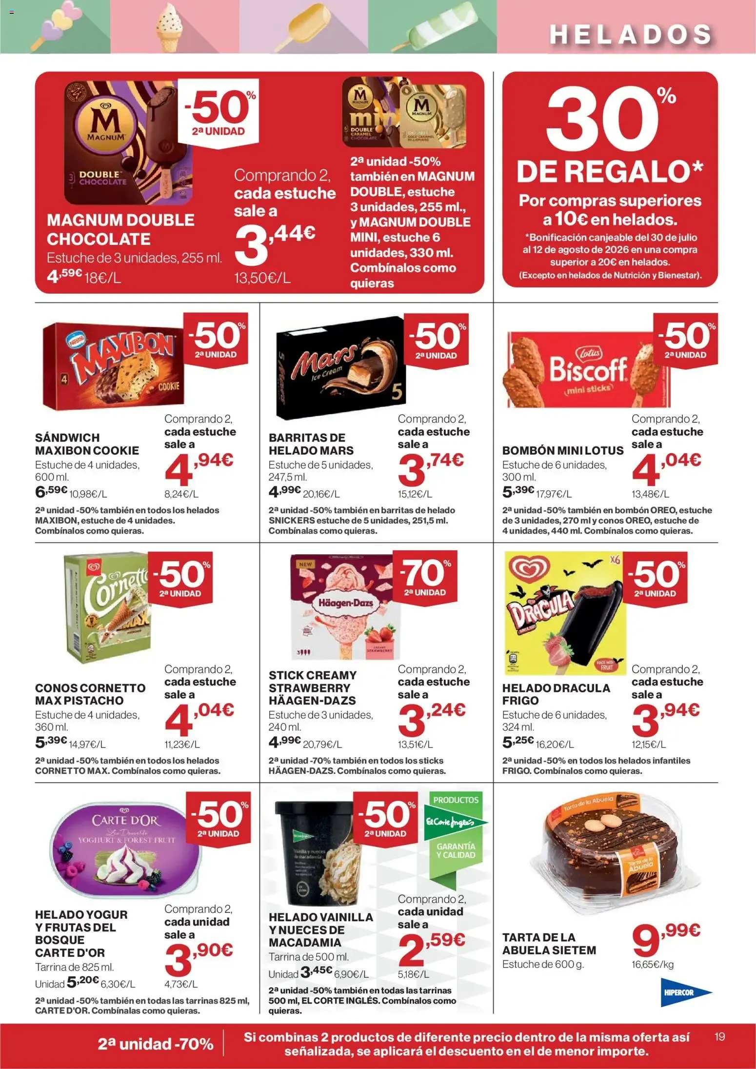 Catálogo de Ofertas Hipercor: 50% en 2da unidad y Bajada de Precios 16 de julio al 29 de julio 2026 - Página 19