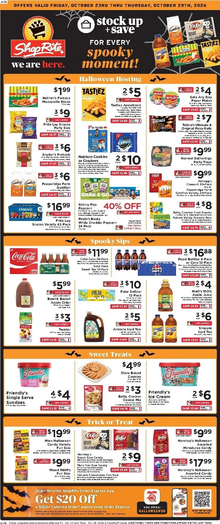 Weekly ad Current ShopRite leaflet valid from Friday 10/23/2026 to Thursday 10/29/2026 from October 23 to October 29 2026 - Page 1