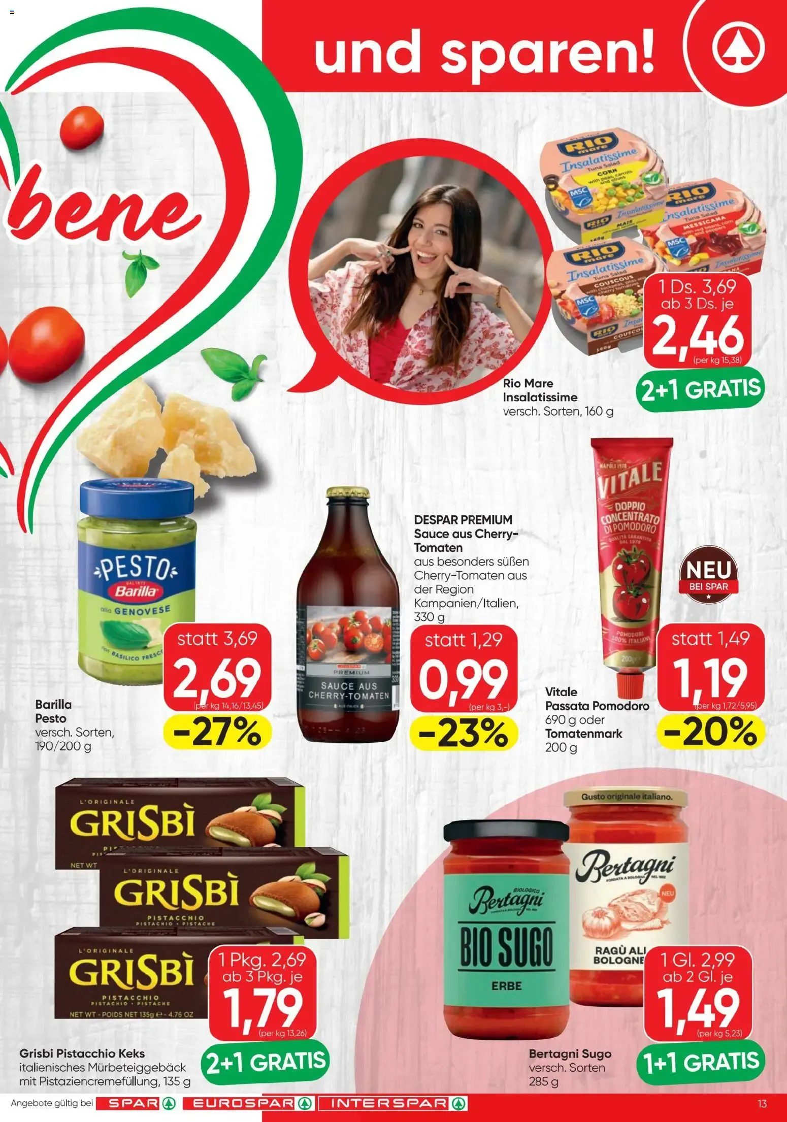 Spar - Flugblatt (01.07.2026) - Angebote und Prospekt von 1. Juli bis 15. Juli 2026 - Flugblätt seite 13