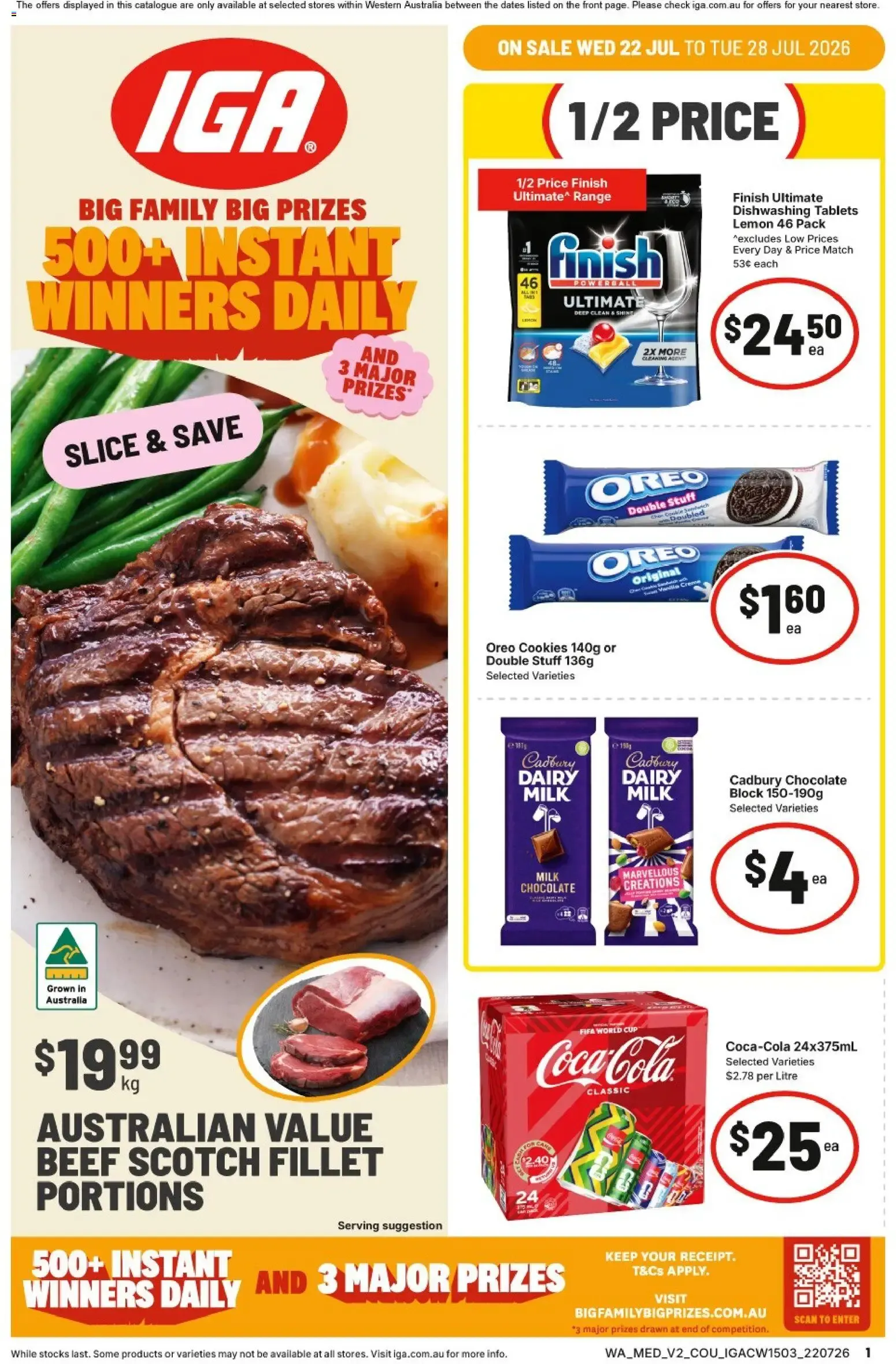 IGA Big Family Big Prizes y Ofertas Semanales - Catalogue valid from 22 July to 28 July 2026 - page 1