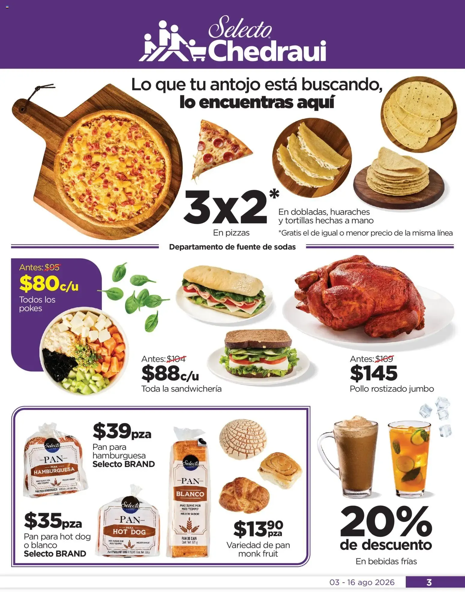 Catálogo de Chedraui folleto Por Ti ofertones del verano (03/08/2026 - 16/08/2026) - catálogo en línea 3 de agosto al 16 de agosto 2026 - Pagina 3