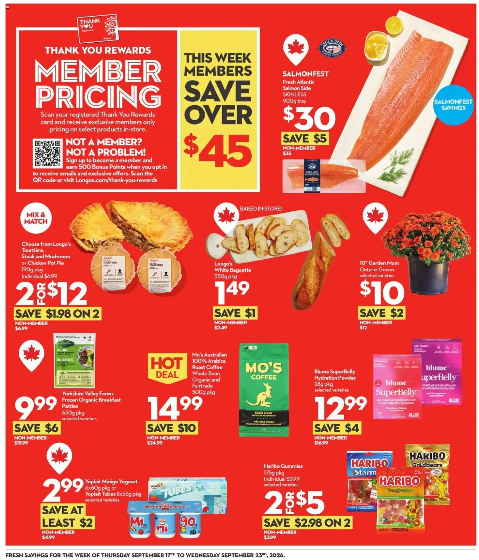 Longo's weekly flyer / circulaire from Sep 17, 2026 > weekly specials & deals from September 17 to September 23 2026 - flyer page 4