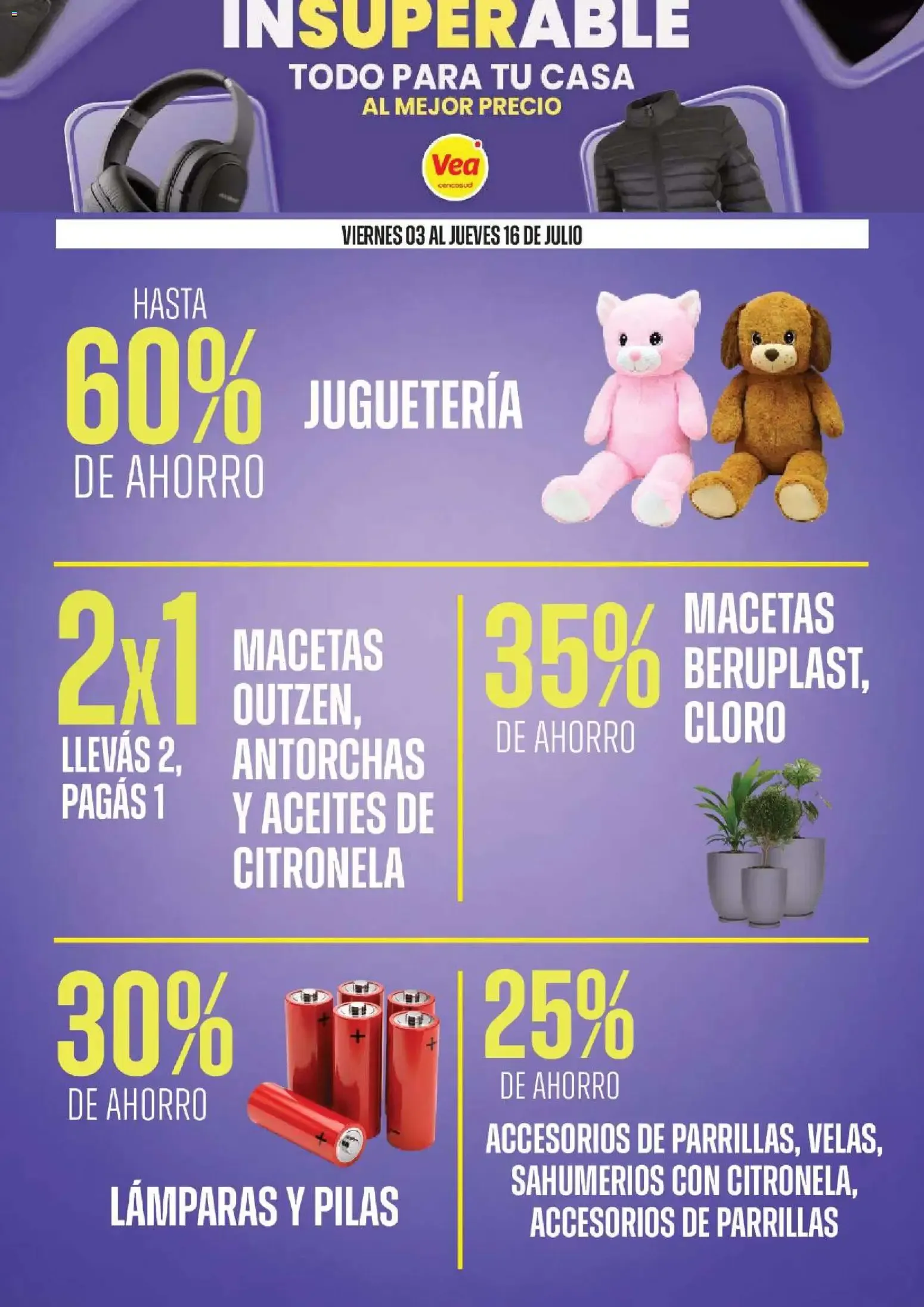 Ofertas de Vea - InSuperable | Todo para tu casa al mejor precio del 03/07/2026 - 16/07/2026 3 de julio al 16 de julio 2026 - Página 6 del catálogo