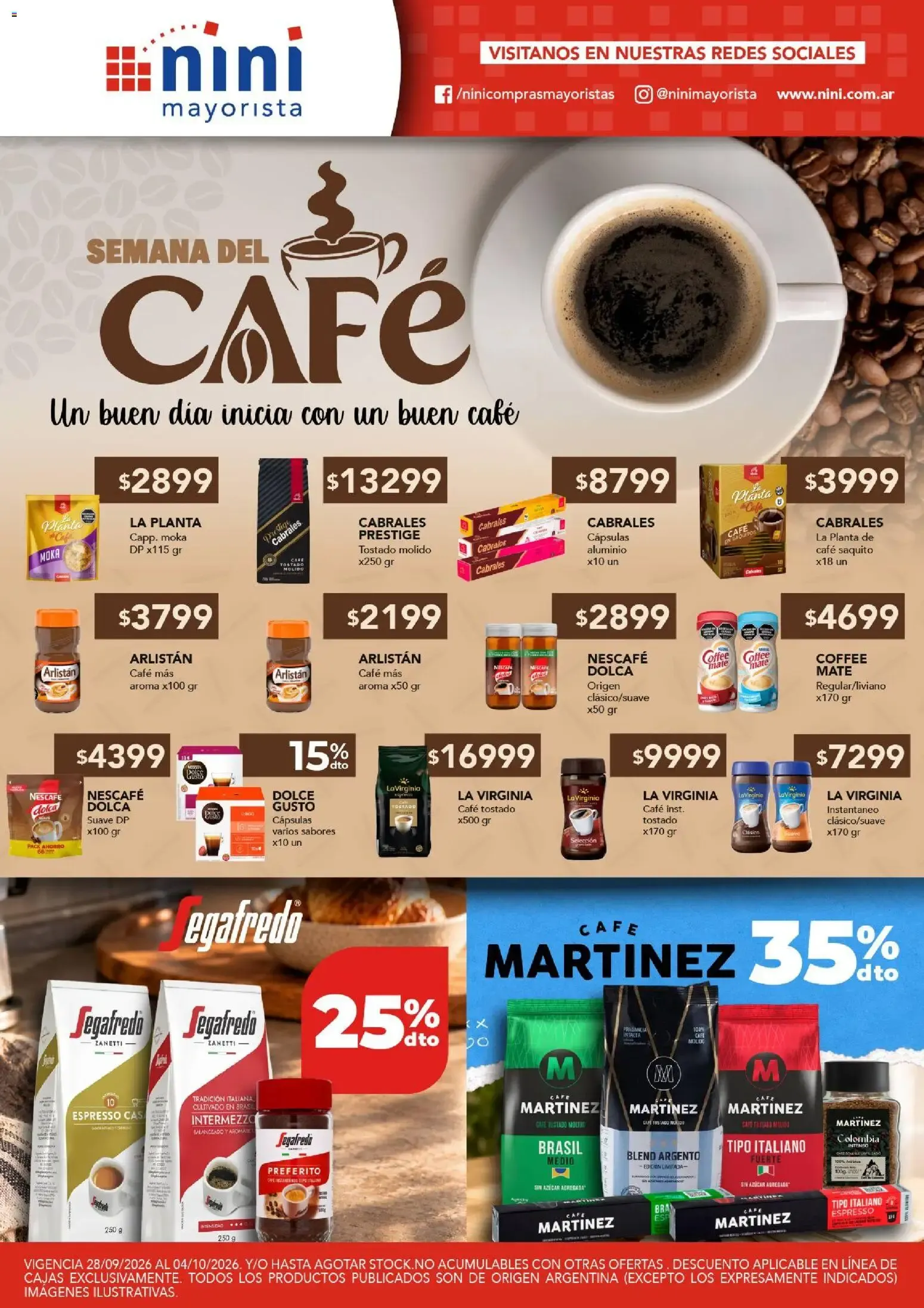 Ofertas de NINI Mayorista catálogo del 28/09/2026 - 04/10/2026 28 de septiembre al 4 de octubre 2026 - Página 33 del catálogo