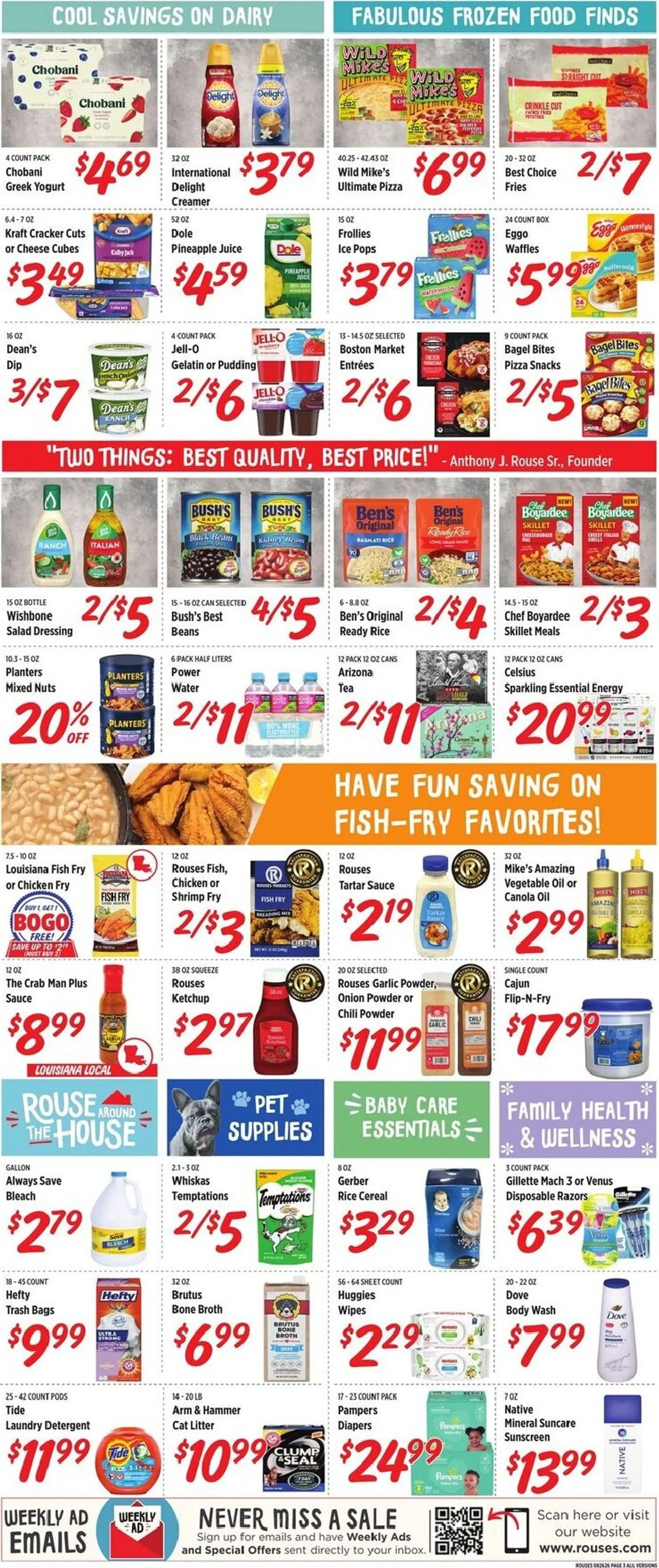 Weekly promotion Rouses Markets spanning from August 26 to September 2 2026 - Page 6 for Catalogue 365