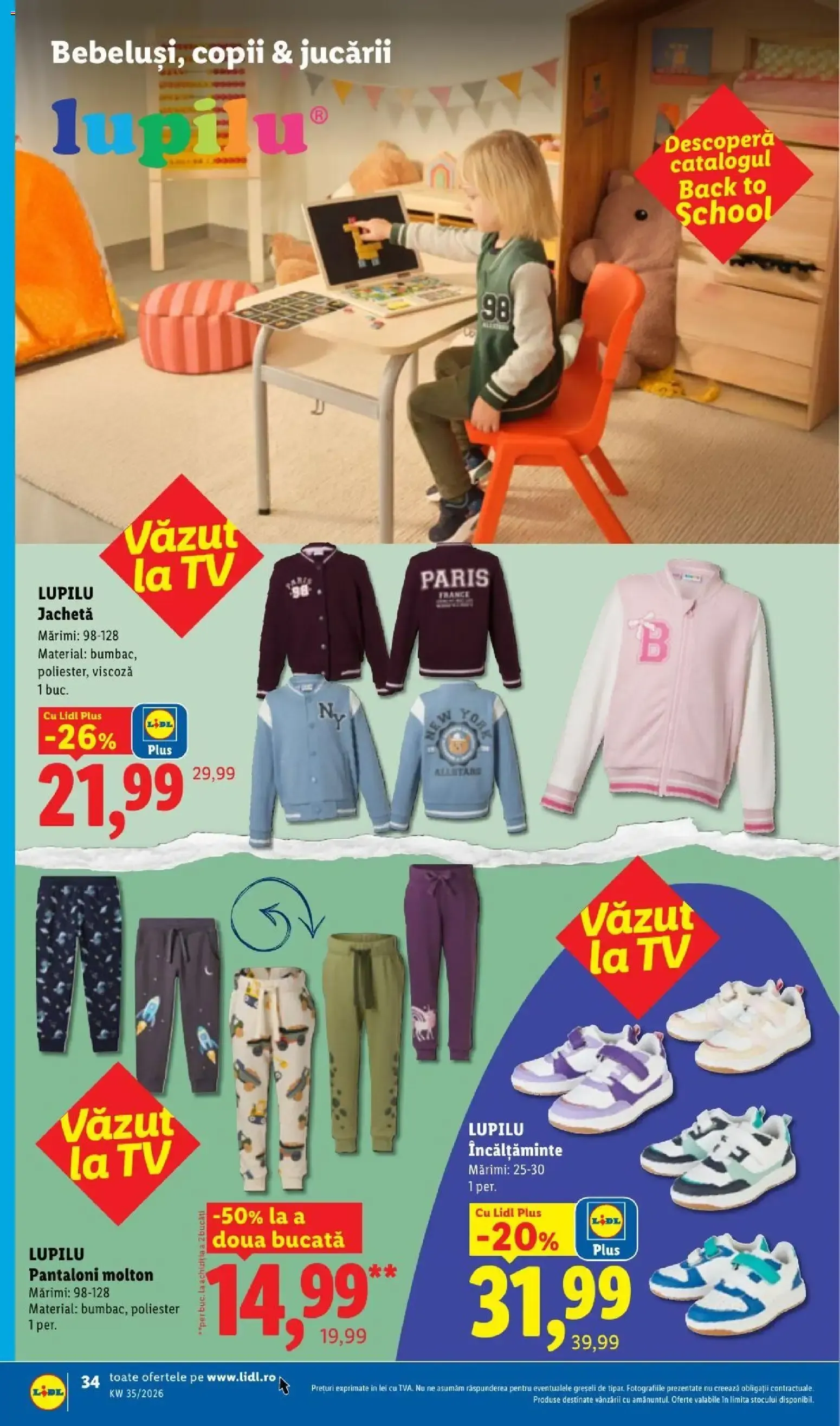 Catalog LIDL: Ieftin și înainte, și după ziua de salariu (Ofertas del 24 al 30 de agosto de 2026) de la 24 august până la 30 august 2026 - Revista Pagina 34