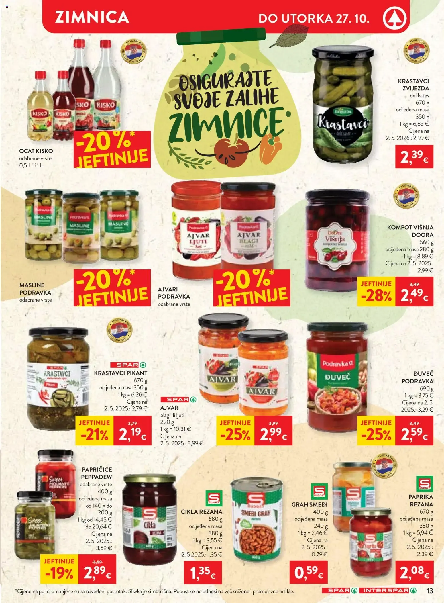 Katalog Spar Katalog novi od 21.10.2026 na listanje > letak digitalni od 21. listopada do 27. listopada 2026. - Pregled Stranica 20