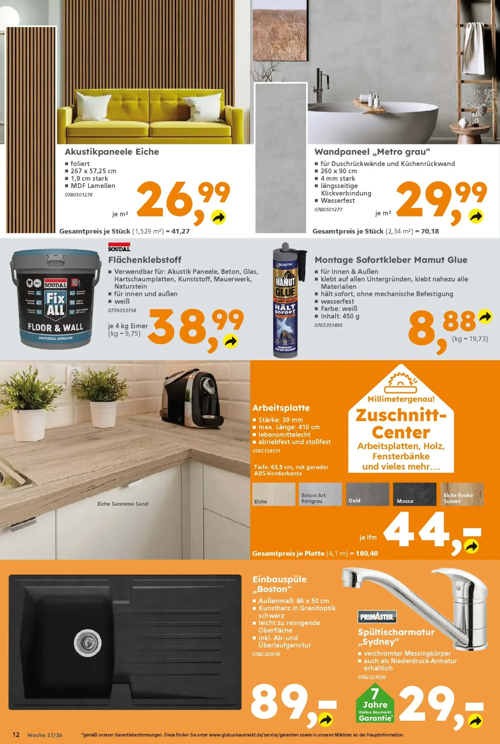 Globus Baumarkt Prospekt – von Montag 29.06.2026 bis Samstag 04.07.2026 von 29. Juni bis 4. Juli 2026 - Prospekt seite 12