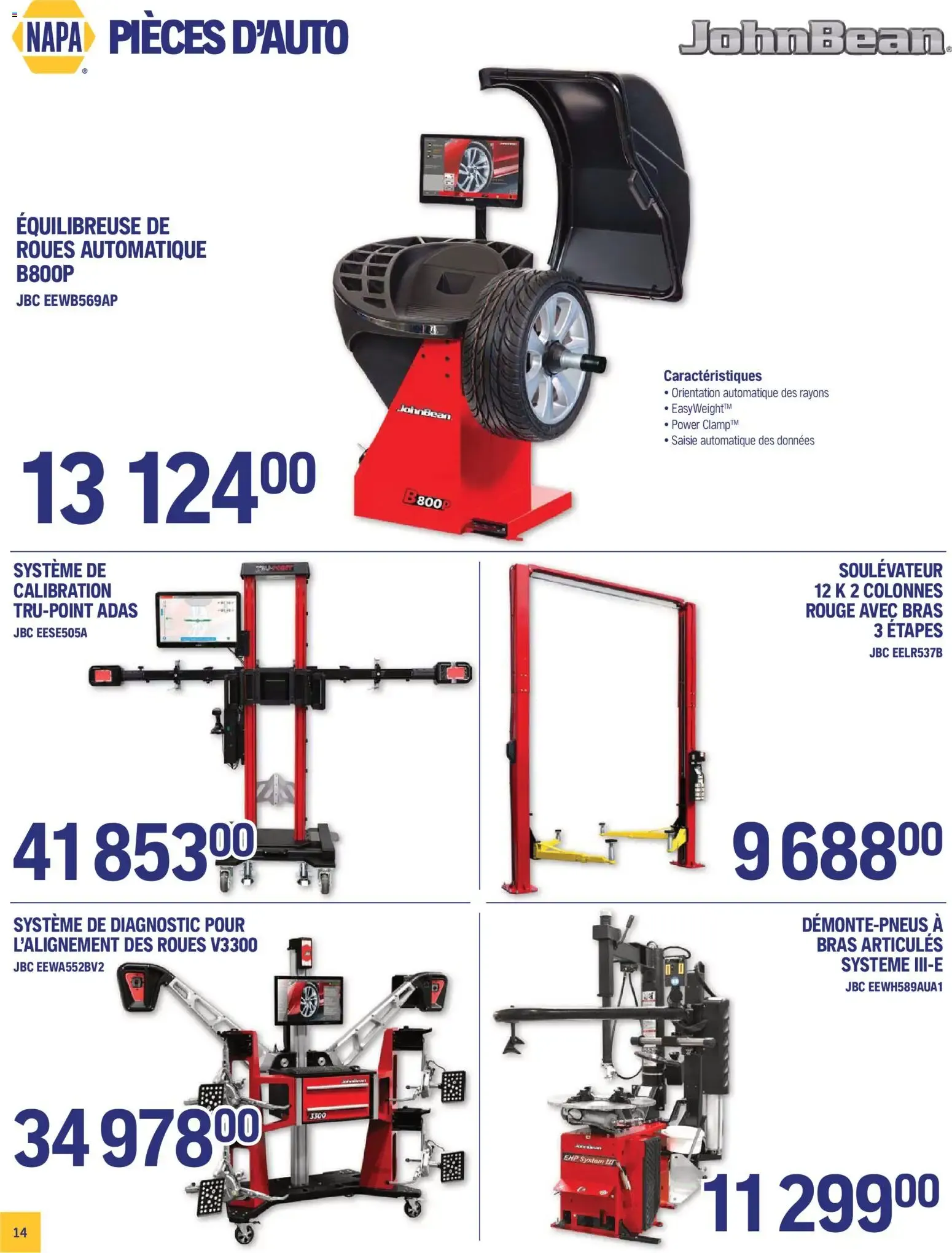 NAPA Auto Parts circulaire - TOUT ÉQUIPÉ septembre-octobre 2026 from Sep 1, 2026 > weekly specials & deals from September 1 to October 31 2026 - flyer page 16